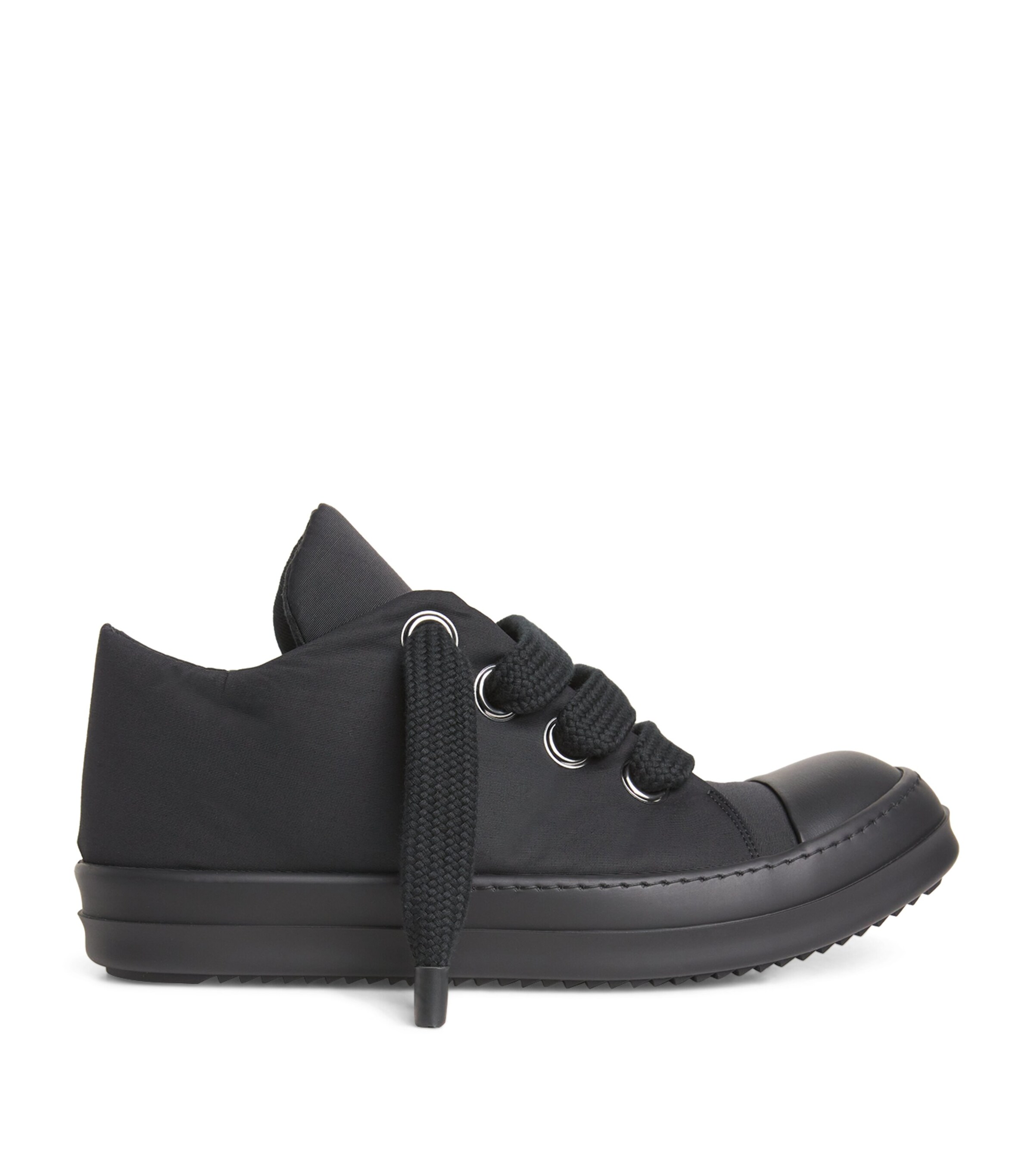 Rick Owens Jumbo-Lace Sneakers Black / Milk Image 1