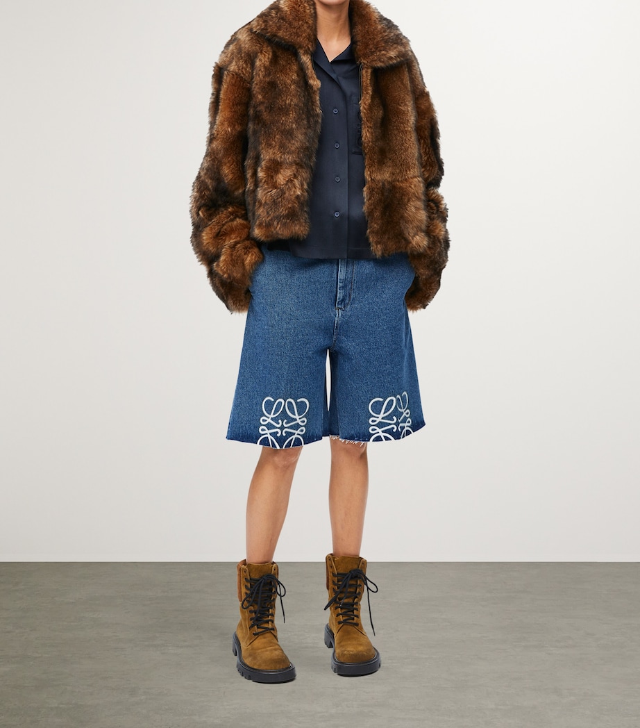 Denim Anagram Shorts JEANS BLUE Image 2