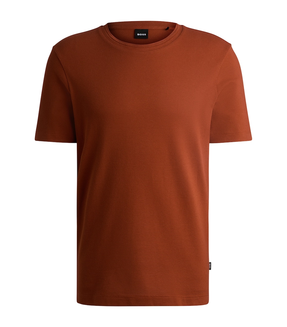 Cotton-Blend Bubble-Jacquard T-Shirt 806 Image 1