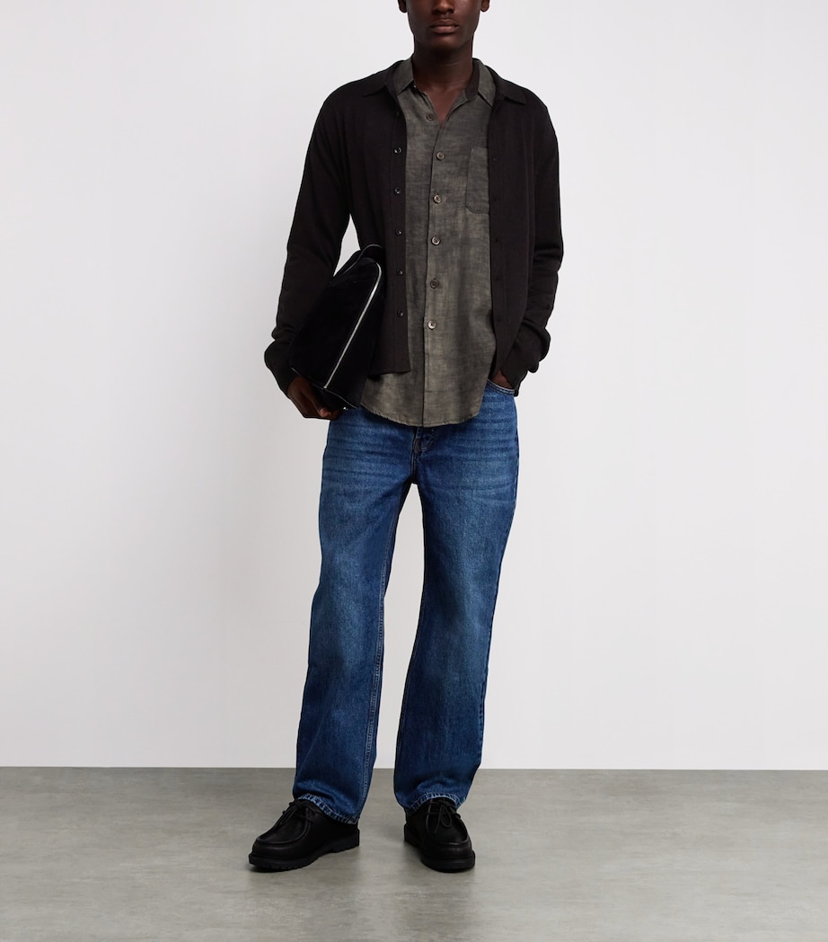 Wool-Cashmere Button-Up Cardigan DKBRN Image 2