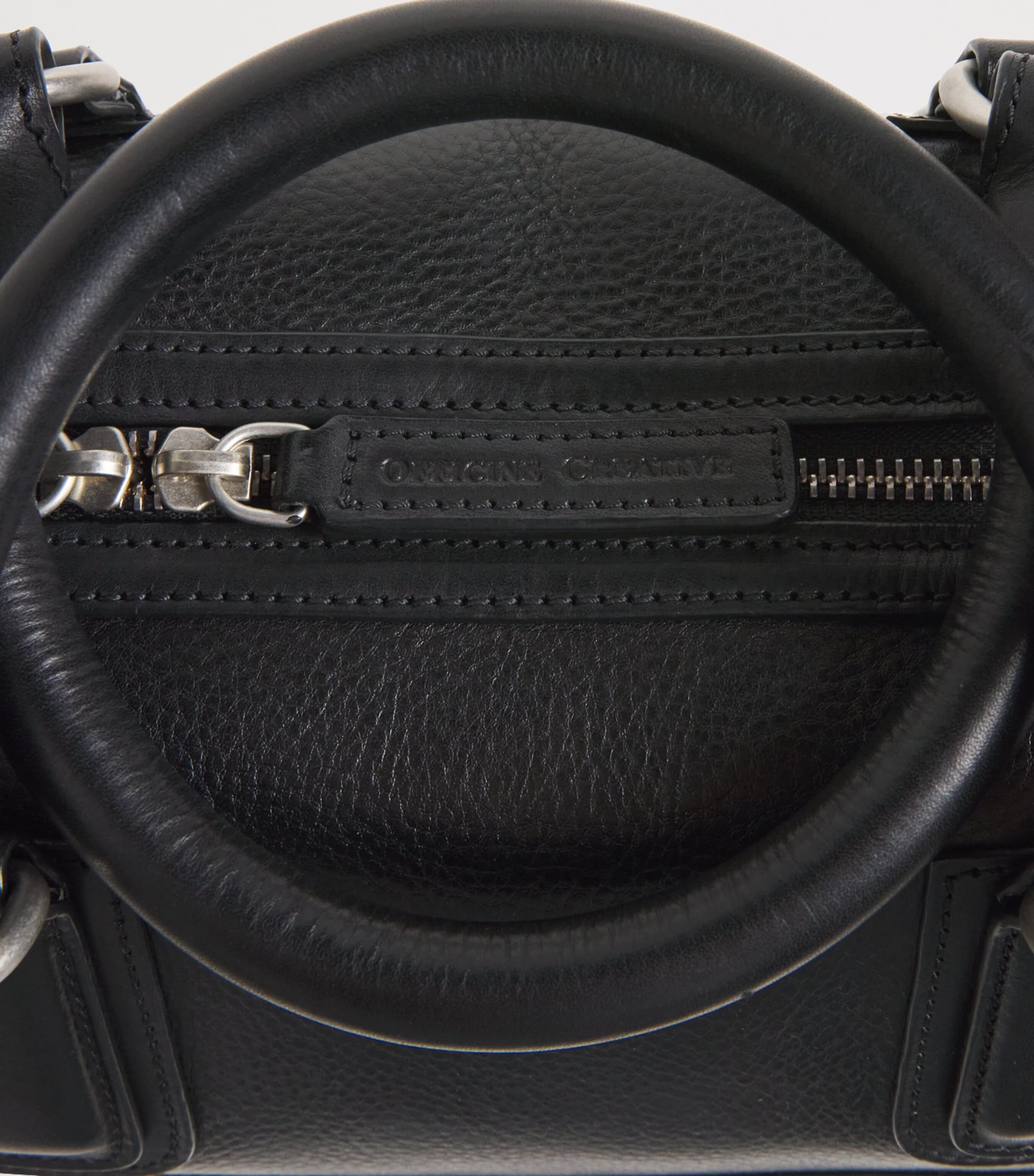 Officine Creative Leather Jules Briefcase Nero Image 6