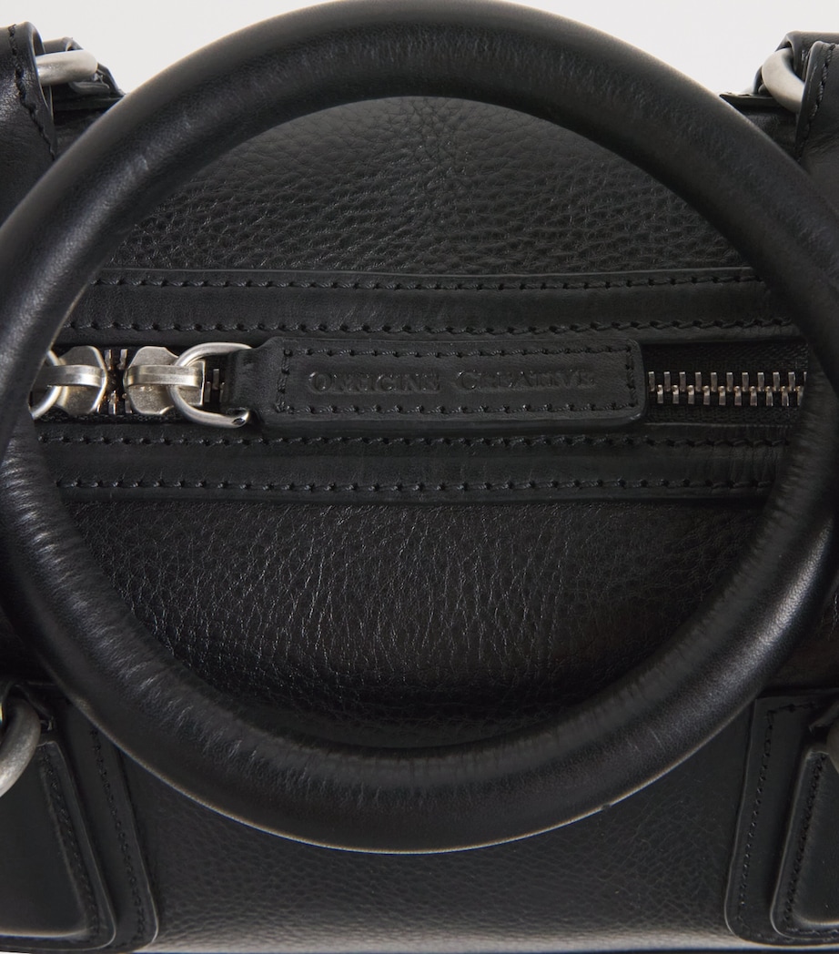 Officine Creative Leather Jules Briefcase Nero Image 6