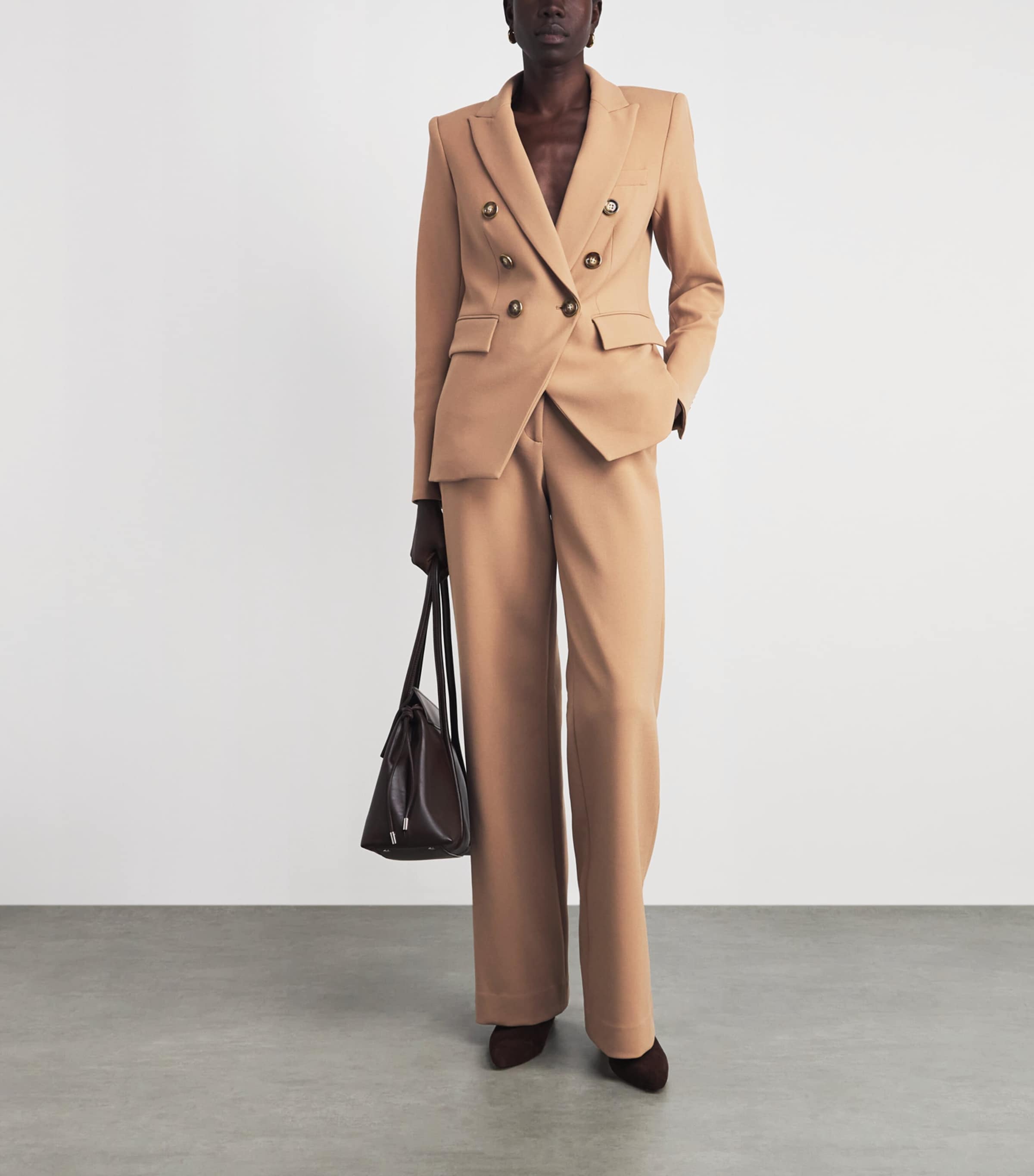 Veronica Beard Womens Miller Dickey Blazer Heritage Khaki Image 2