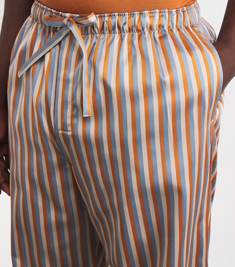 Cotton Stripe Wellington Lounge Trousers 060MUL Image 6