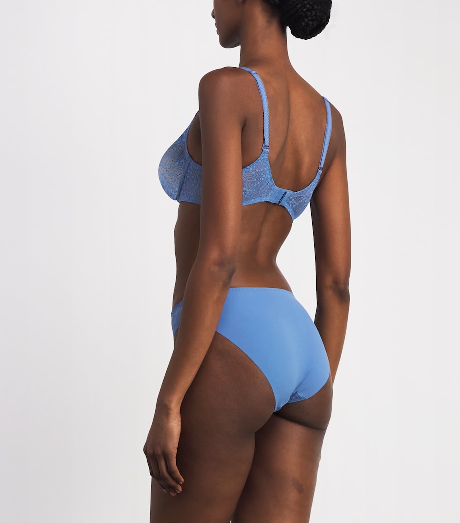 Simone Perele Womens Lace Comète Briefs Chambray Bl Image 3
