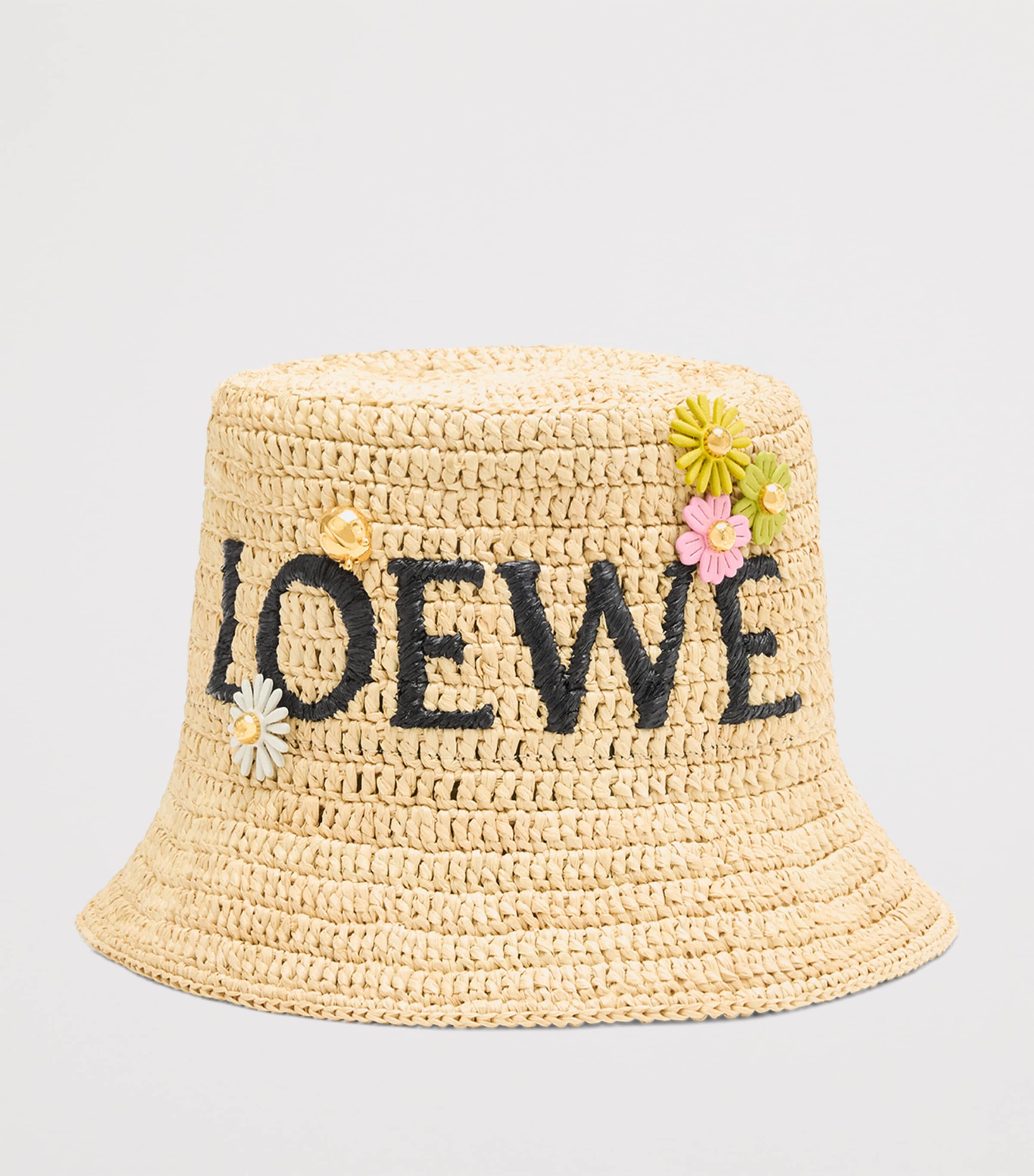 LOEWE x Paula's Ibiza Calfskin Flower Pin Charm Green Image 3