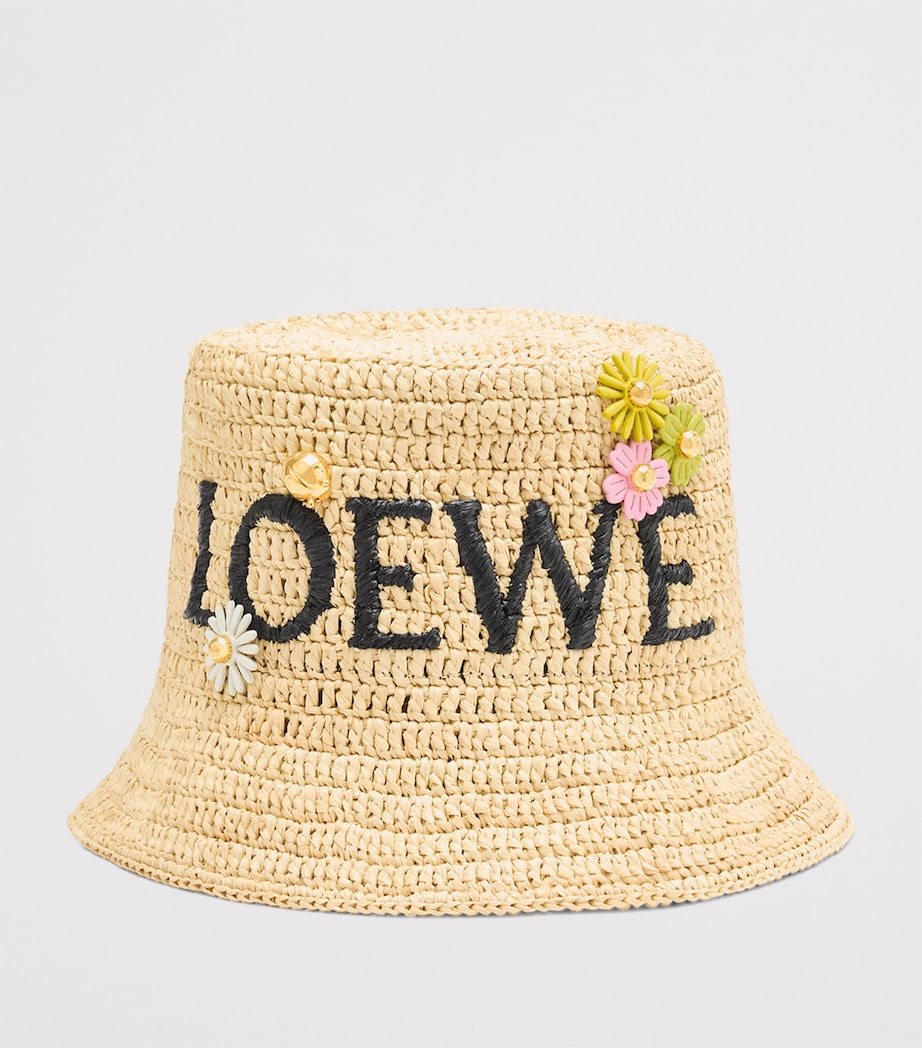 LOEWE x Paula's Ibiza Calfskin Flower Pin Charm Green Image 3