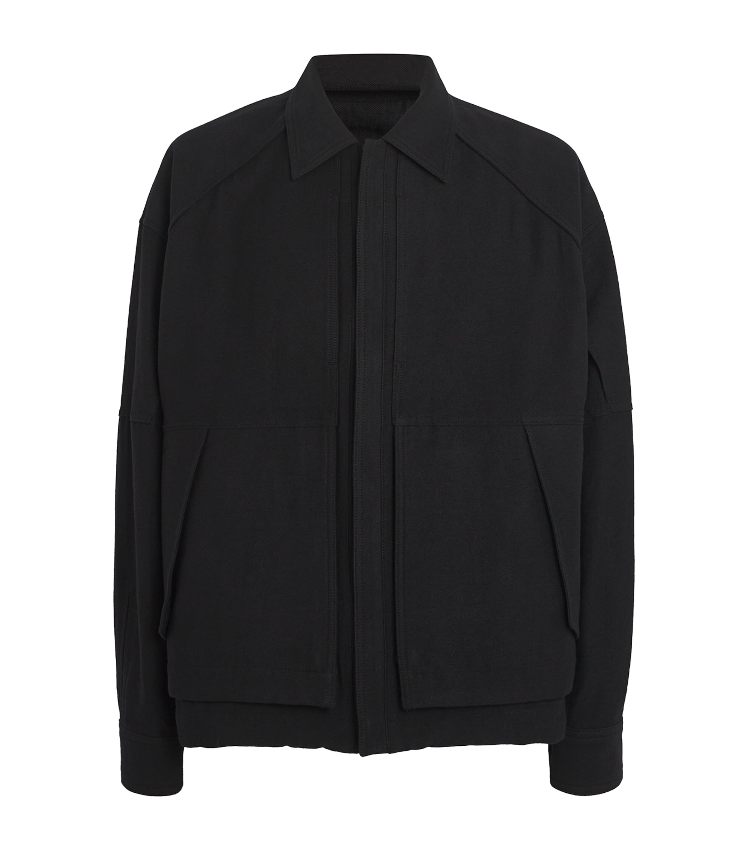 Shop Juunj Cotton-wool Jacket In Black