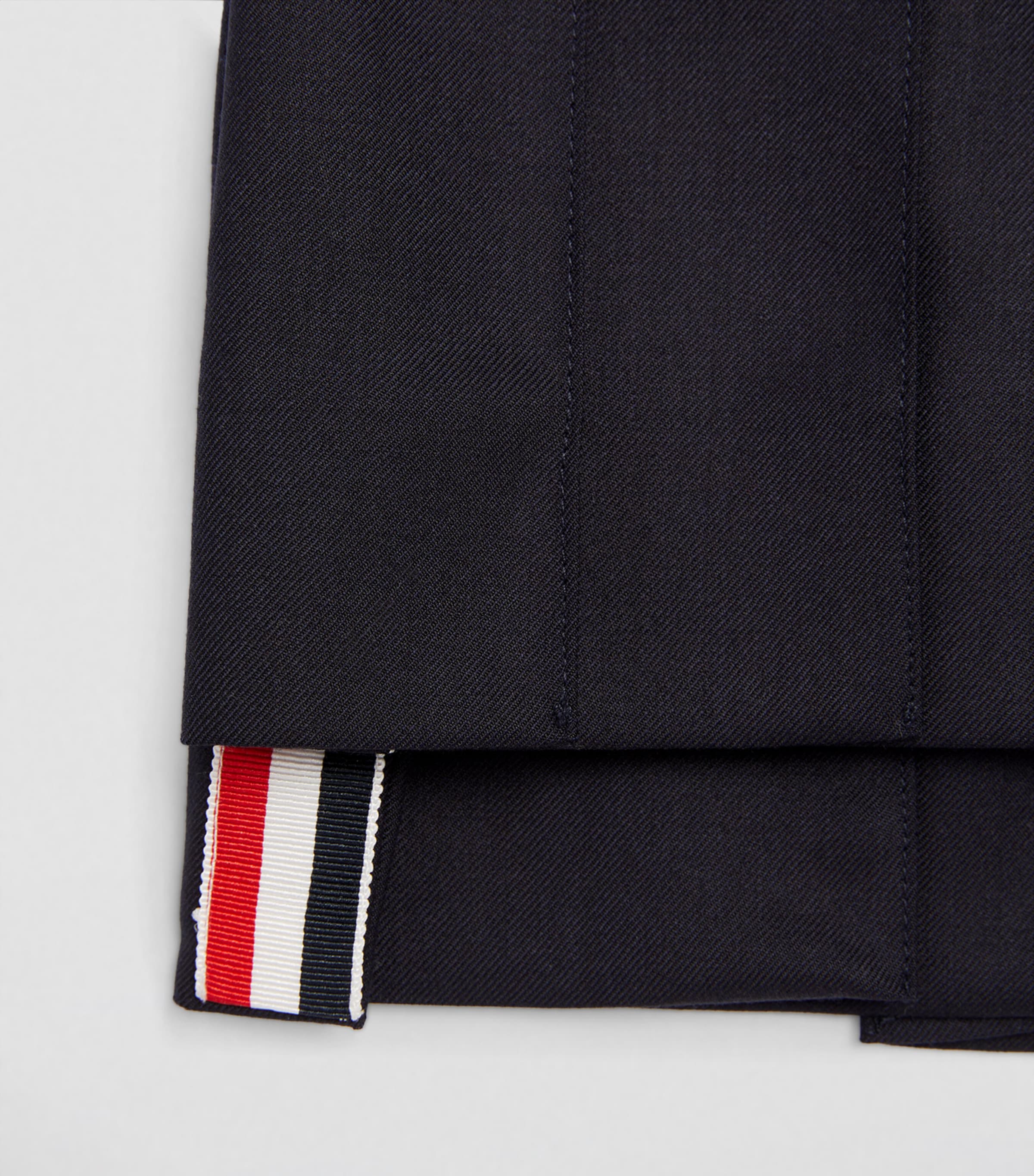 Thom Browne Kids Wool Pleated Skirt (2-12 Years) Navy Image 3