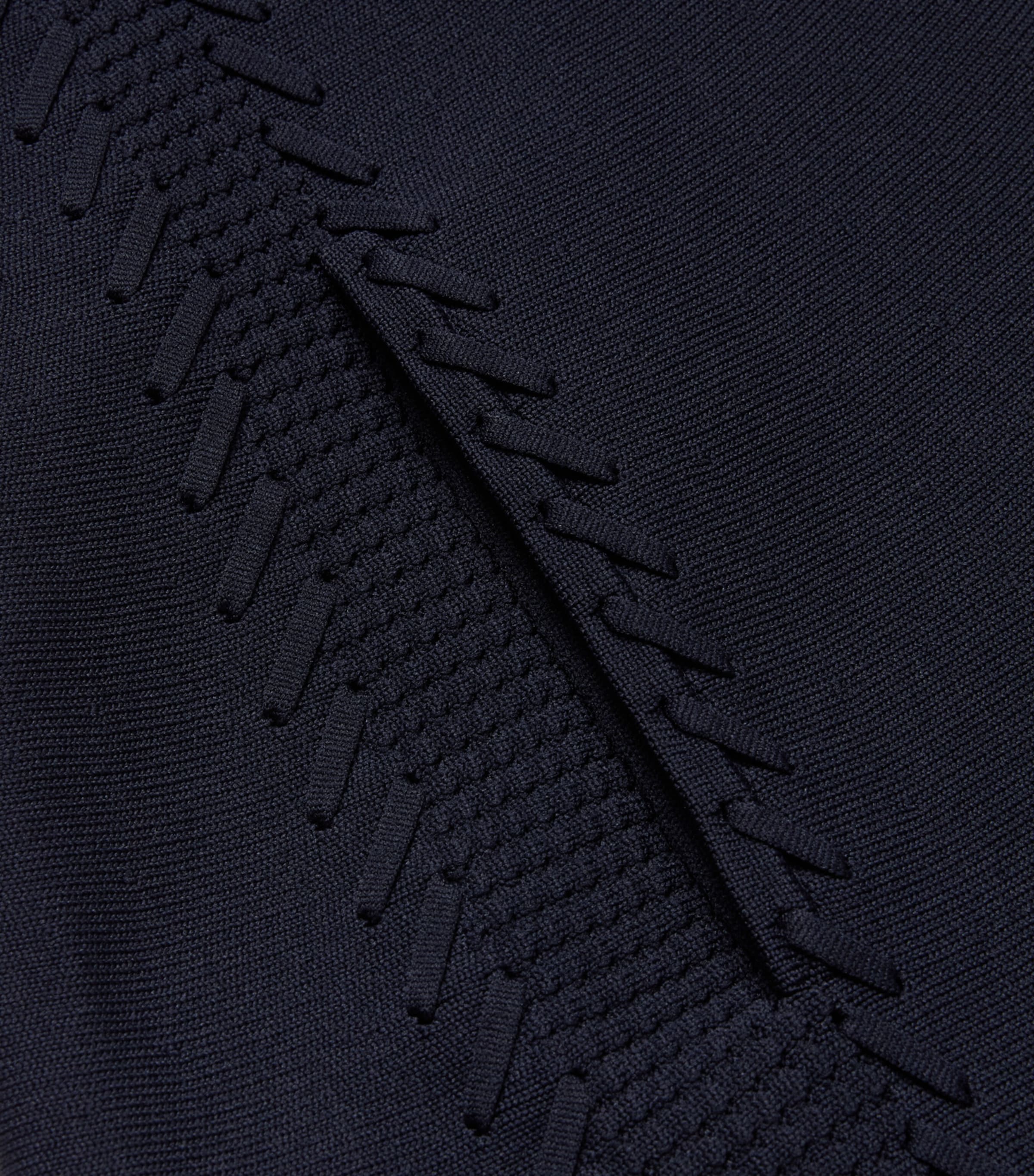 Knitted Mini Dress NAVY Image 2