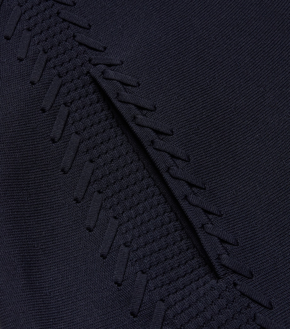 Knitted Mini Dress NAVY Image 2