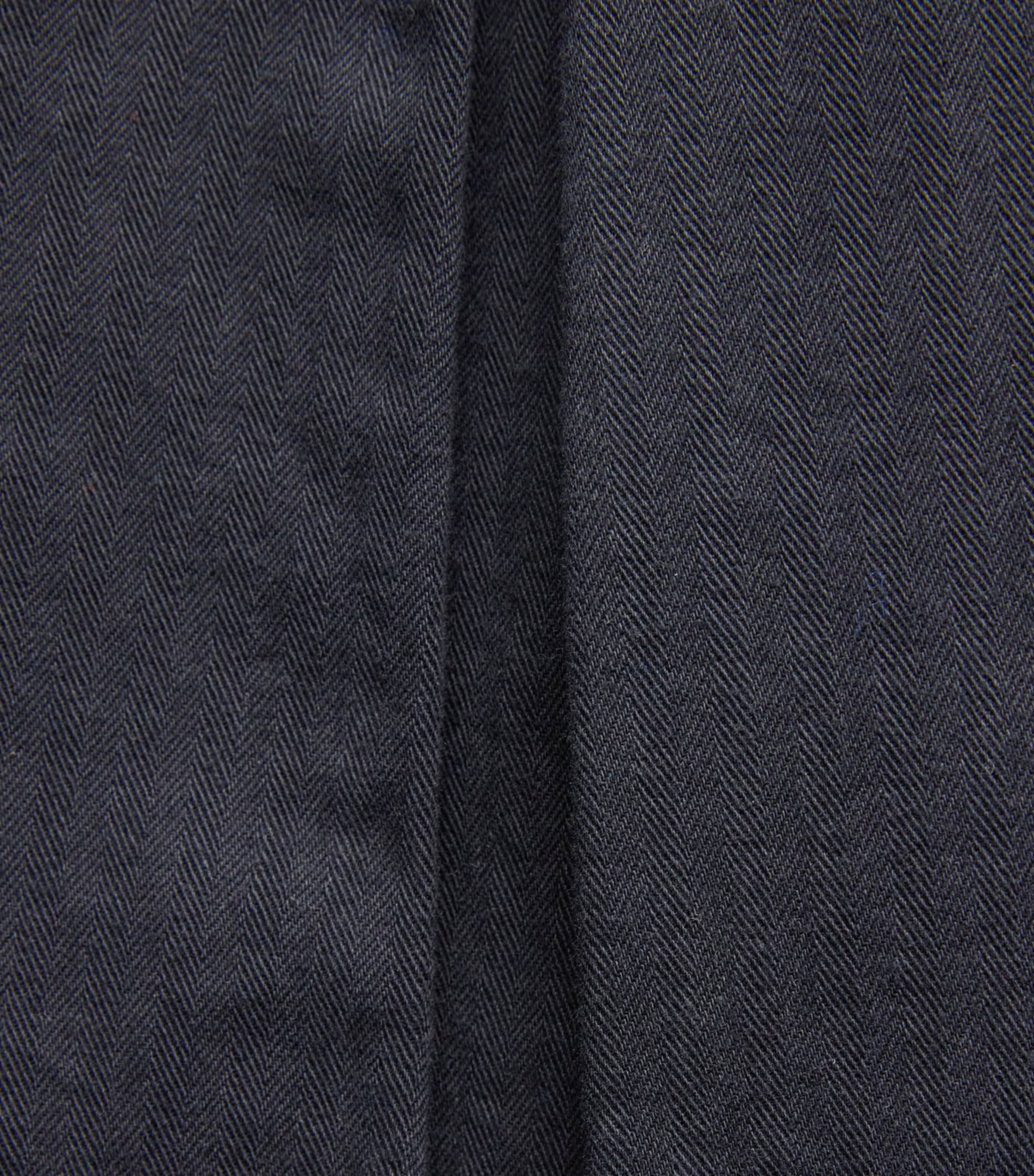 JW Anderson Mens Cotton Pleated Trousers Black Image 6