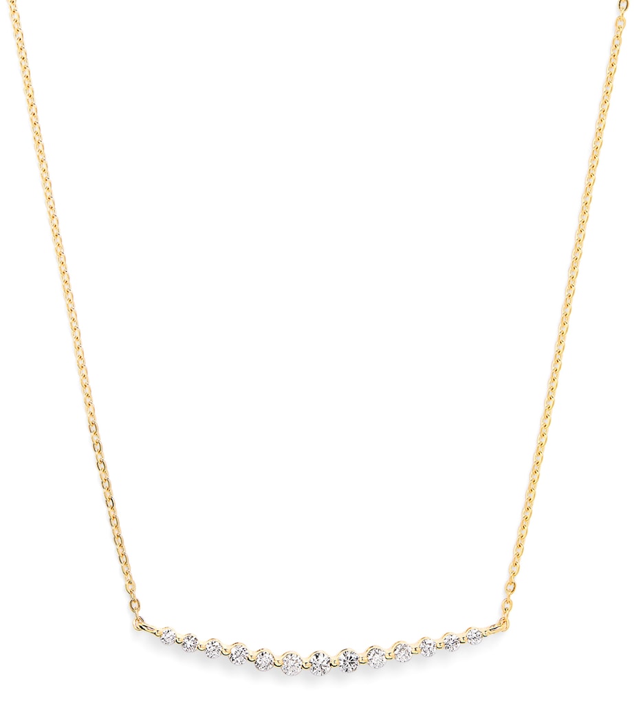 Yellow Gold and Diamond Graduating Pendant Necklace (0.50ct) YELLOW GOLD Image 1