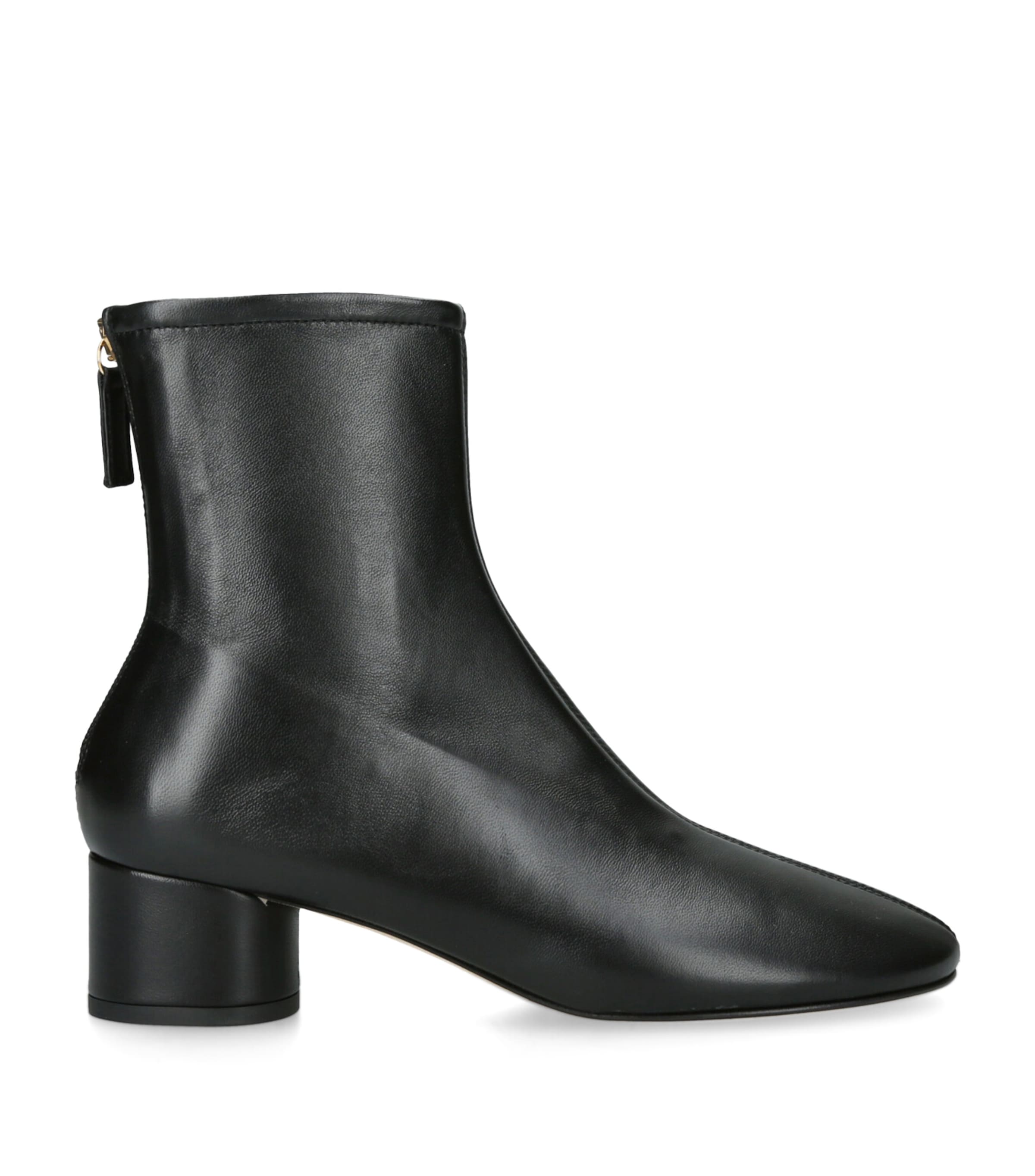 Dear Frances Leather Harlie Ankle Boots 55 In Yellow