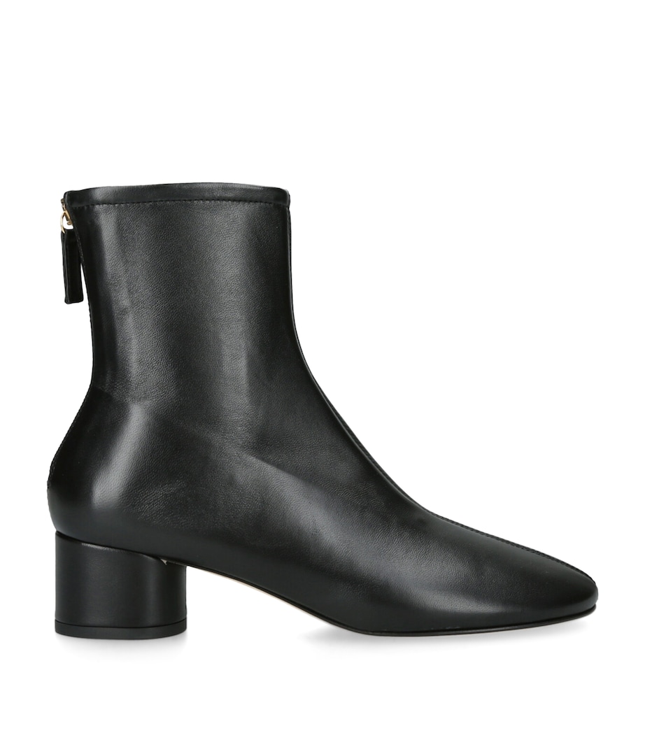 Leather Harlie Ankle Boots 55 BLACK Image 1