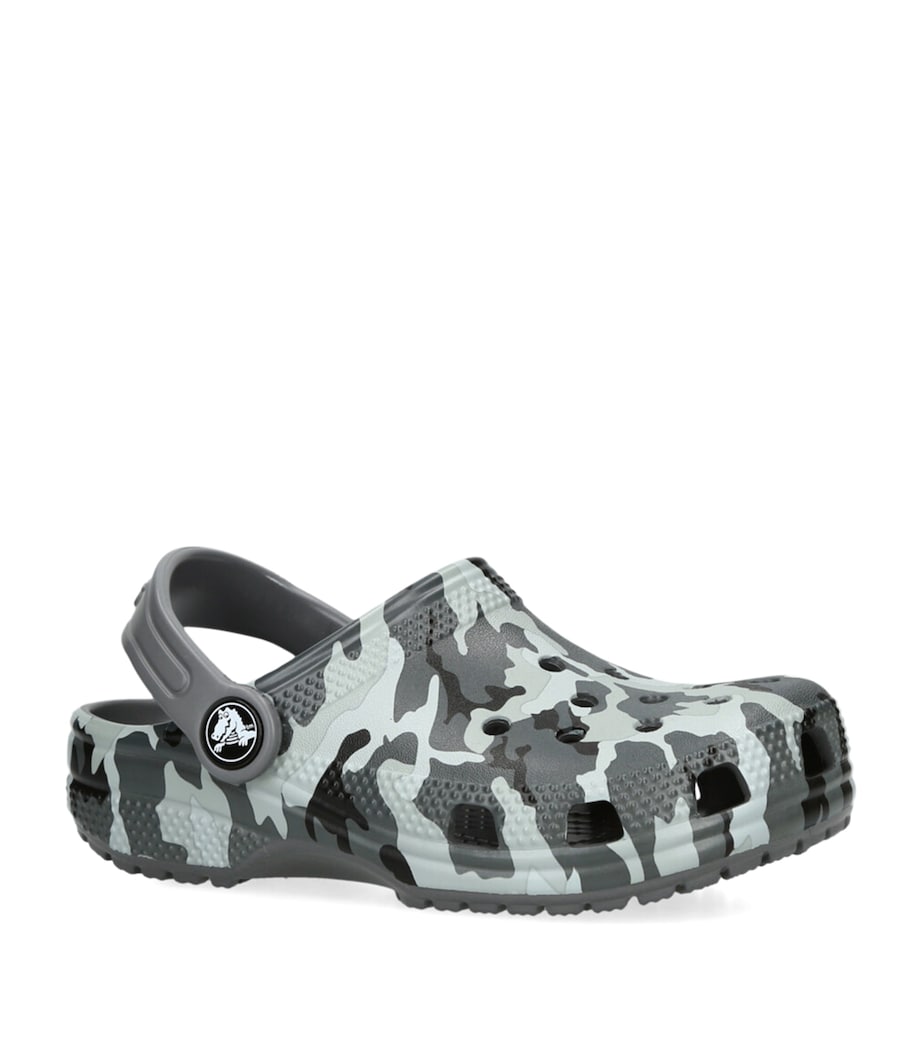 CROCS KIDS Classic Camouflage Clogs Blk/grey Image 3