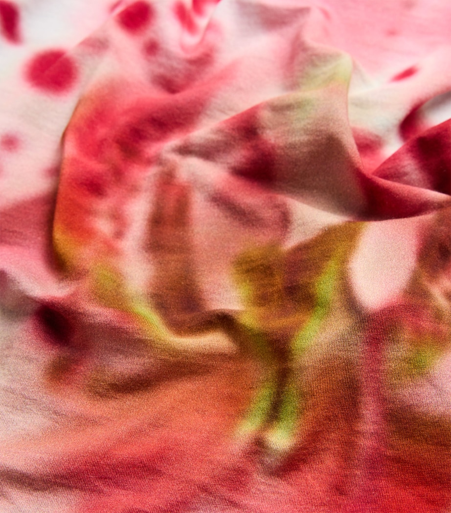 Stretch-Cotton Printed Top DARK GREY Image 5