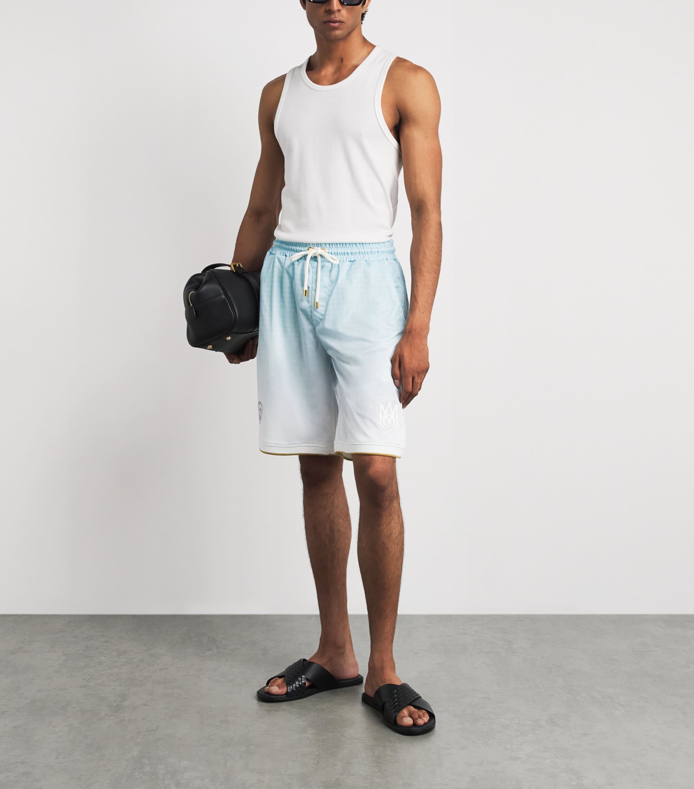 AMIRI Mens Sport Shorts Sky Image 2