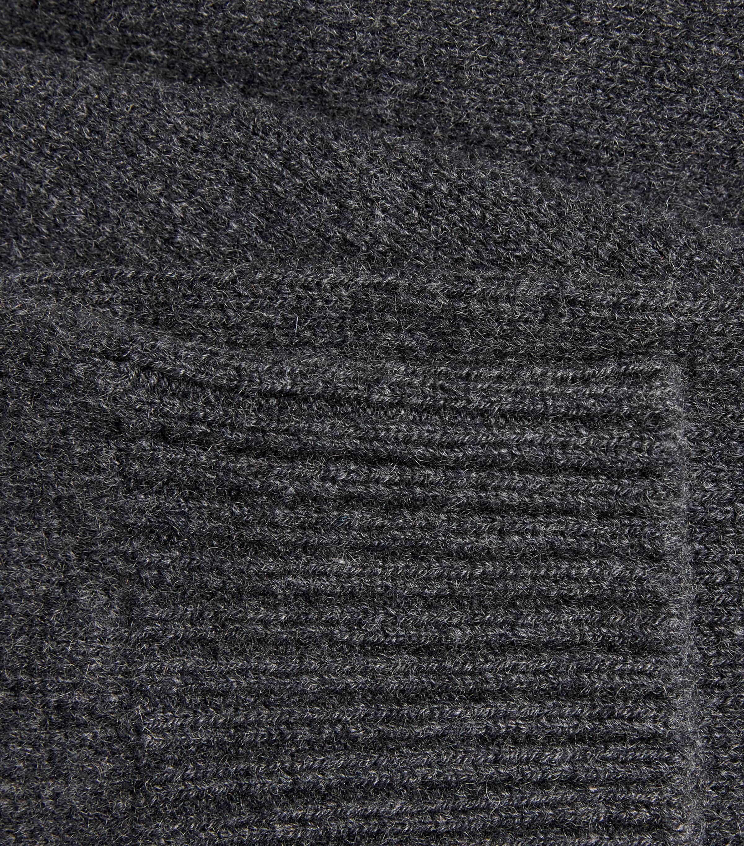 AMI Paris Black Cashmere-Wool Ami de Coeur Rollneck Sweater