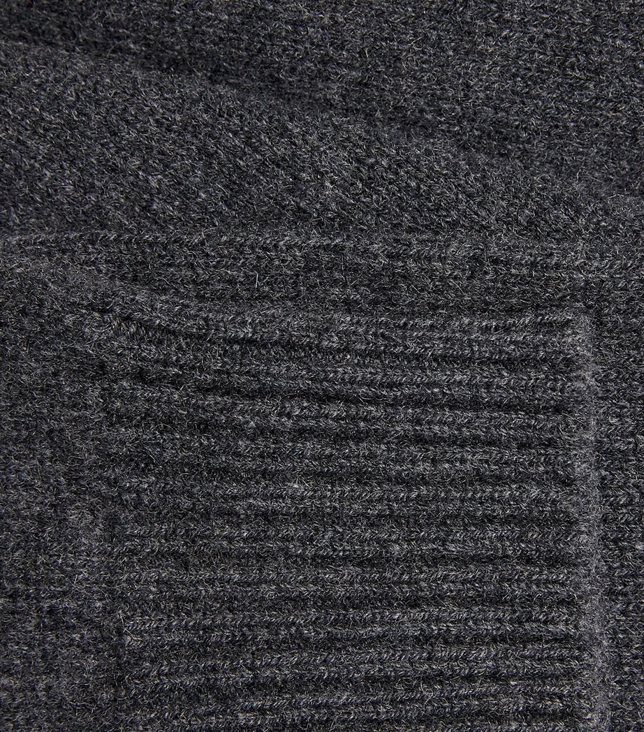 Cashmere-Wool Ami de Coeur Rollneck Sweater 020 - ANTHRACITE Image 5