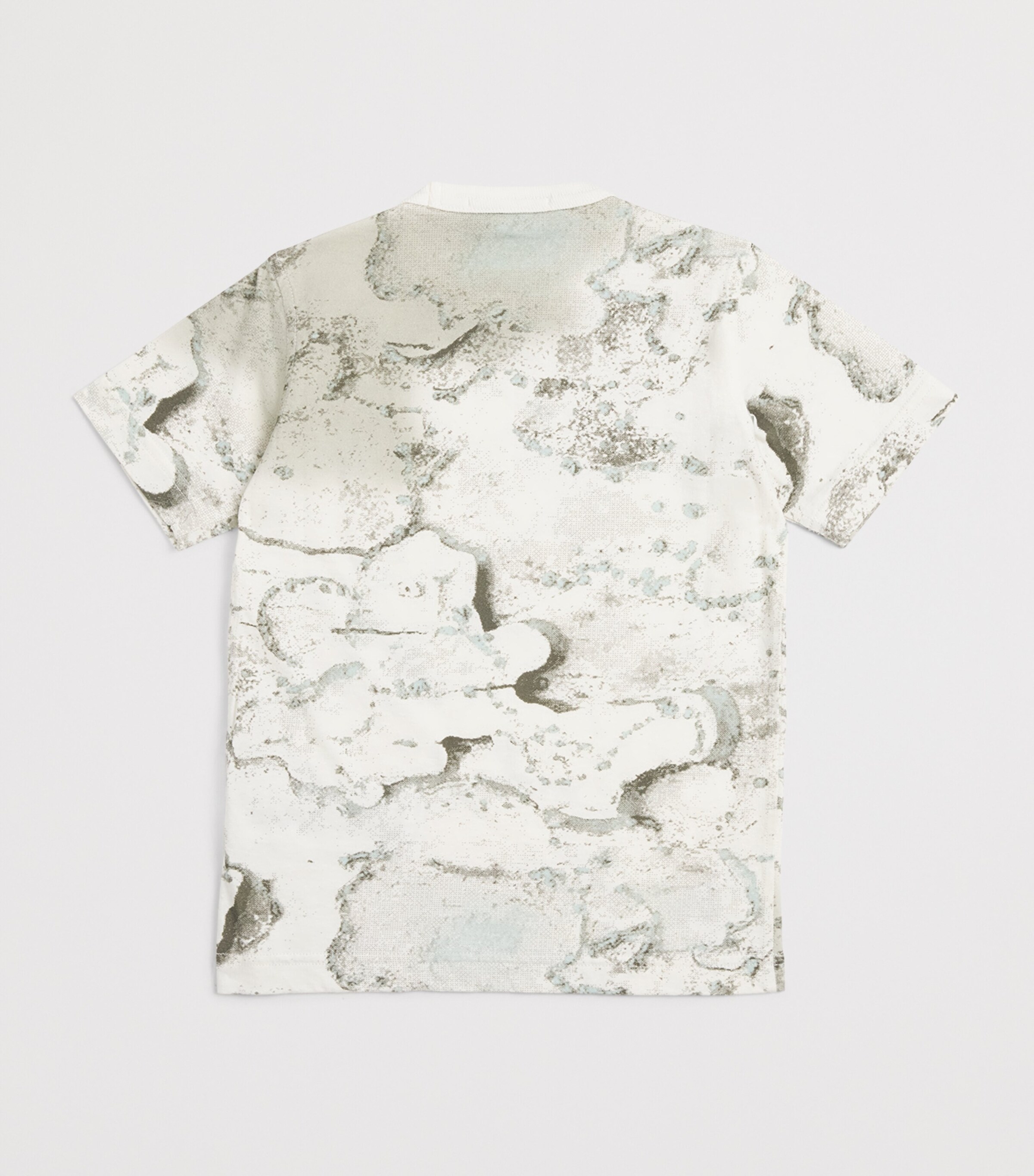 Stone Island Junior Grey Cotton Camouflage-Print T-Shirt (6-14