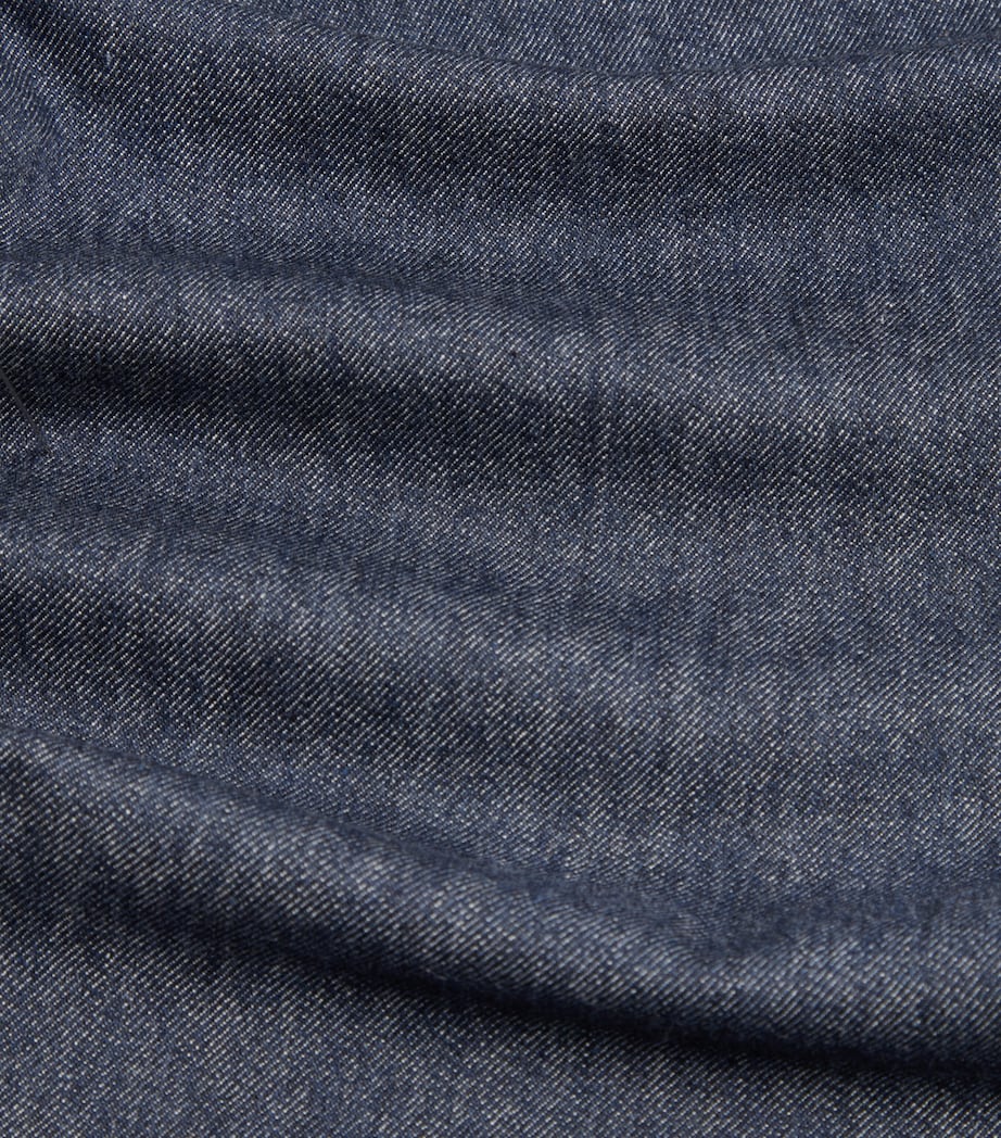 Wool-Blend Denim Trousers 408BLUE INDIGO Image 6
