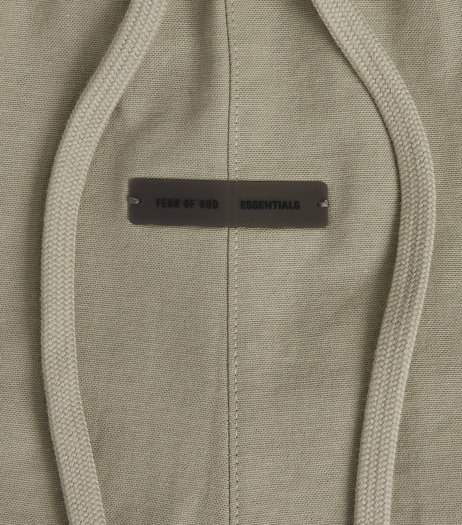 Cotton-Blend Logo Sweatshorts ABBEY STONE Image 5