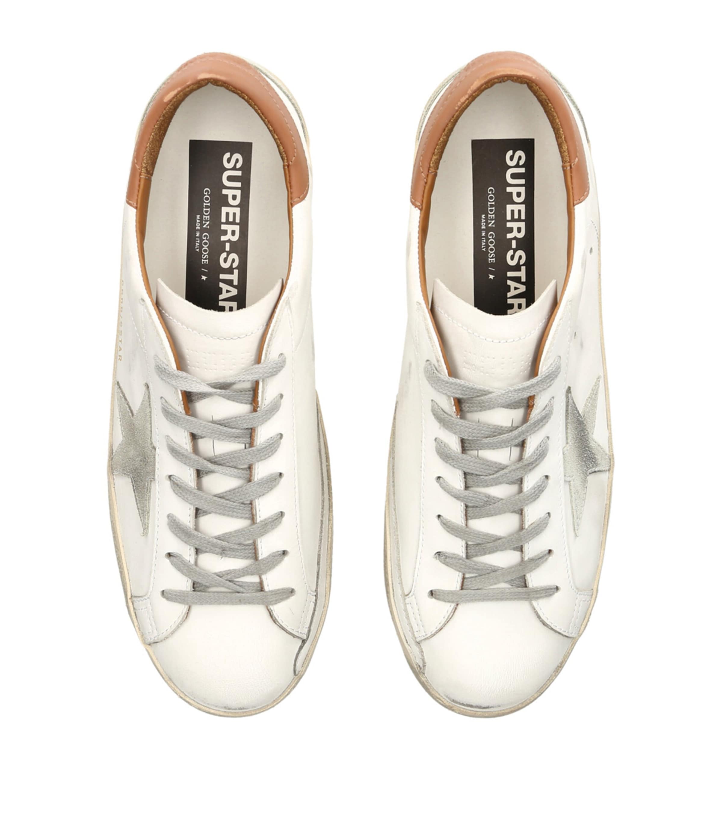 Leather Super-Star Sneakers TAN COMB Image 4