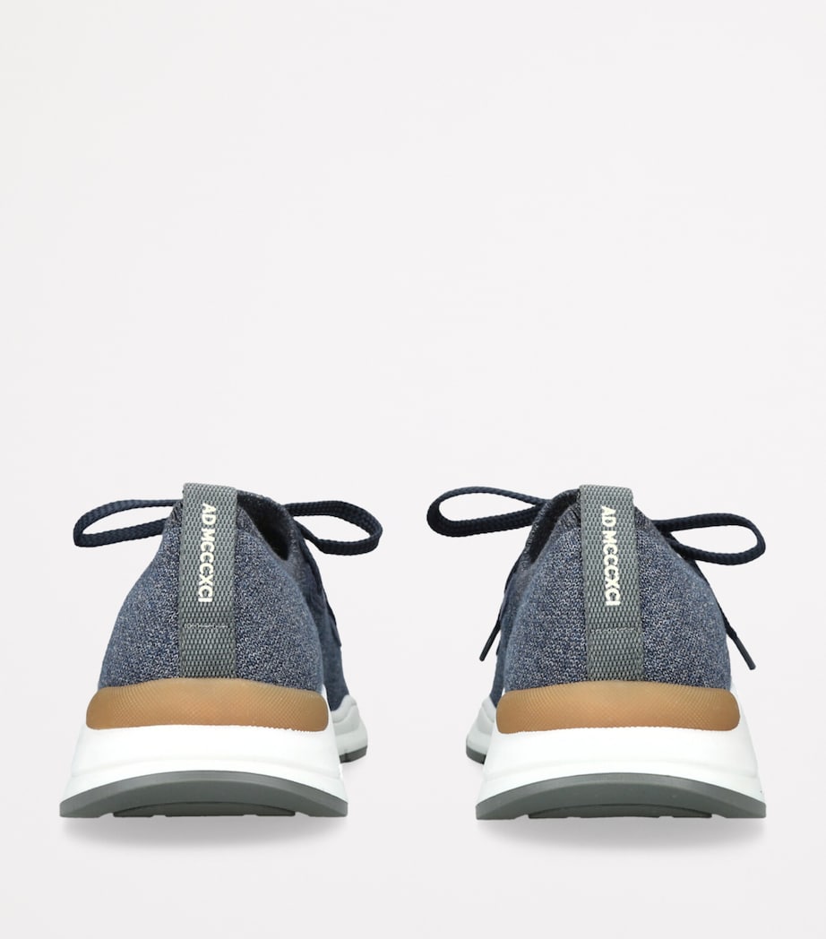 Cotton Knitted Sneakers NAVY Image 2