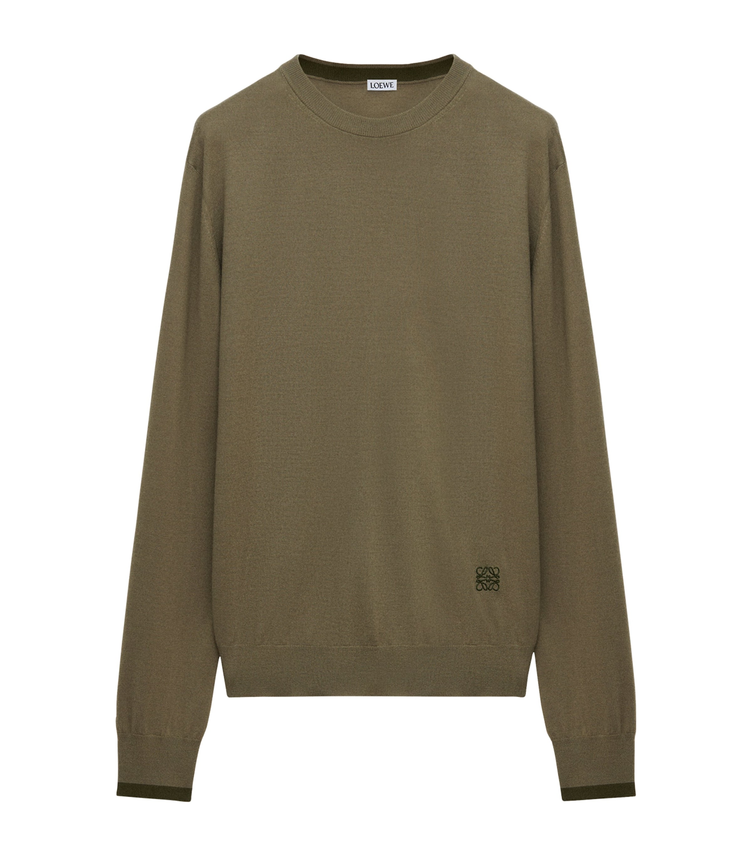 Loewe Wool Anagram Sweater In Brown