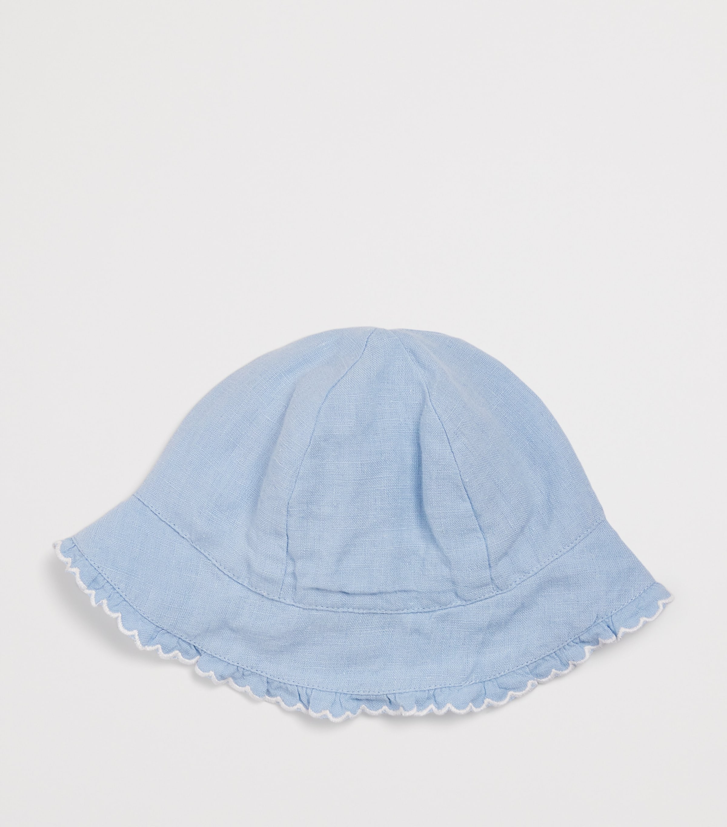 Cotton Embroidered Bonnet 43AZUR Image 2