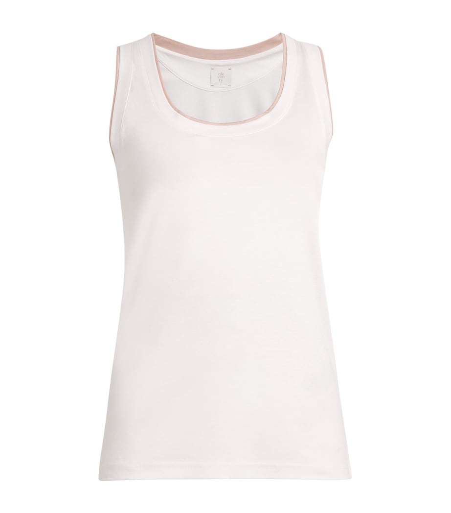 Cotton Tank Top BIANCO, ROSA Image 1