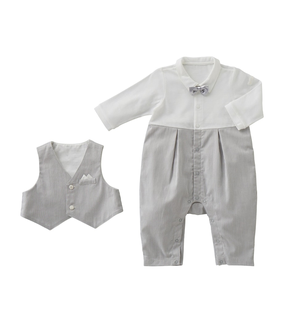 Miki House Playsuit, Waistcoat and Bow Tie Set (24 Months) Image 1