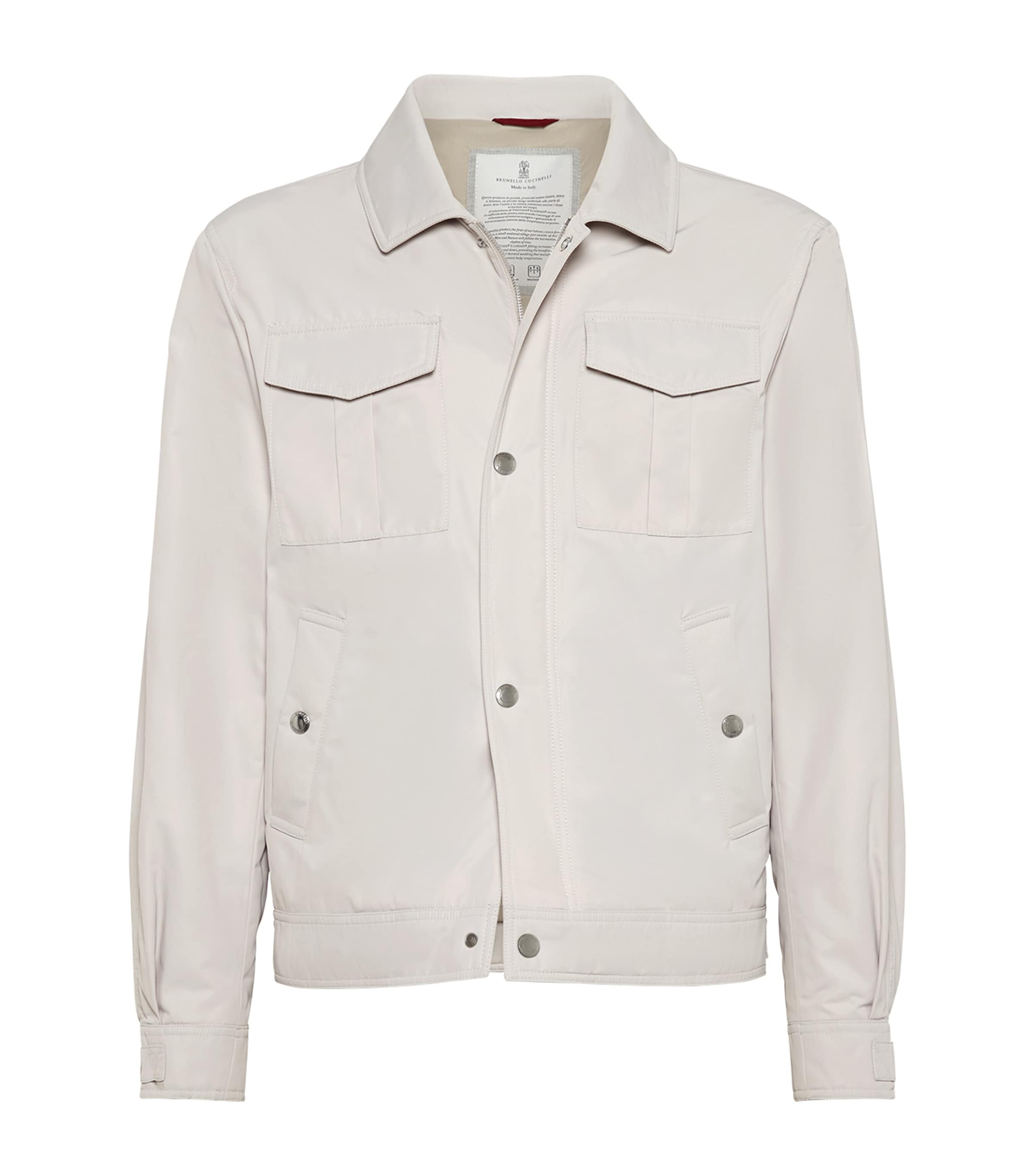 Brunello Cucinelli Water-resistant Bomber Jacket In Blue