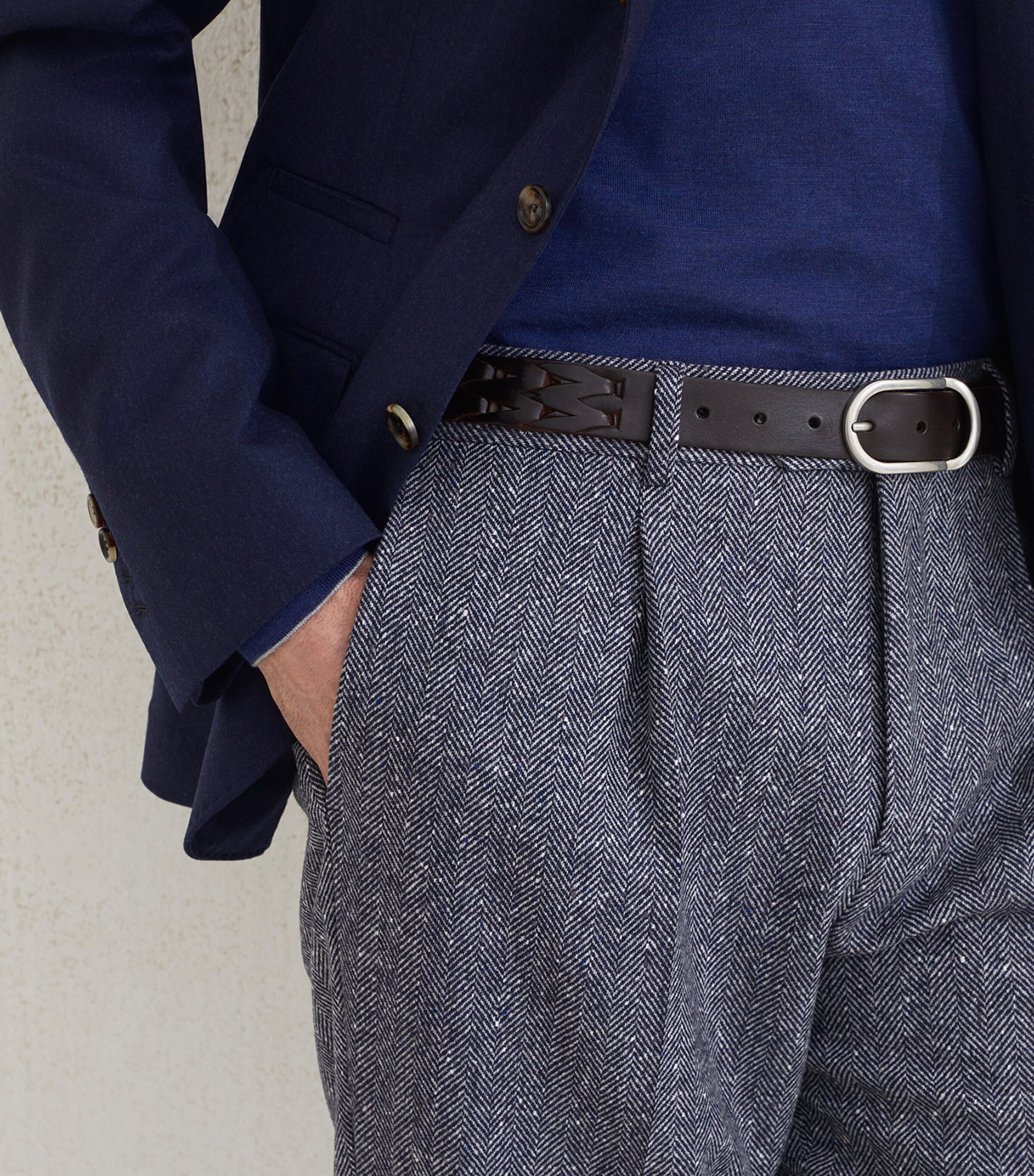 Wool-Cashmere Leisure Fit Trousers C1020 Image 5