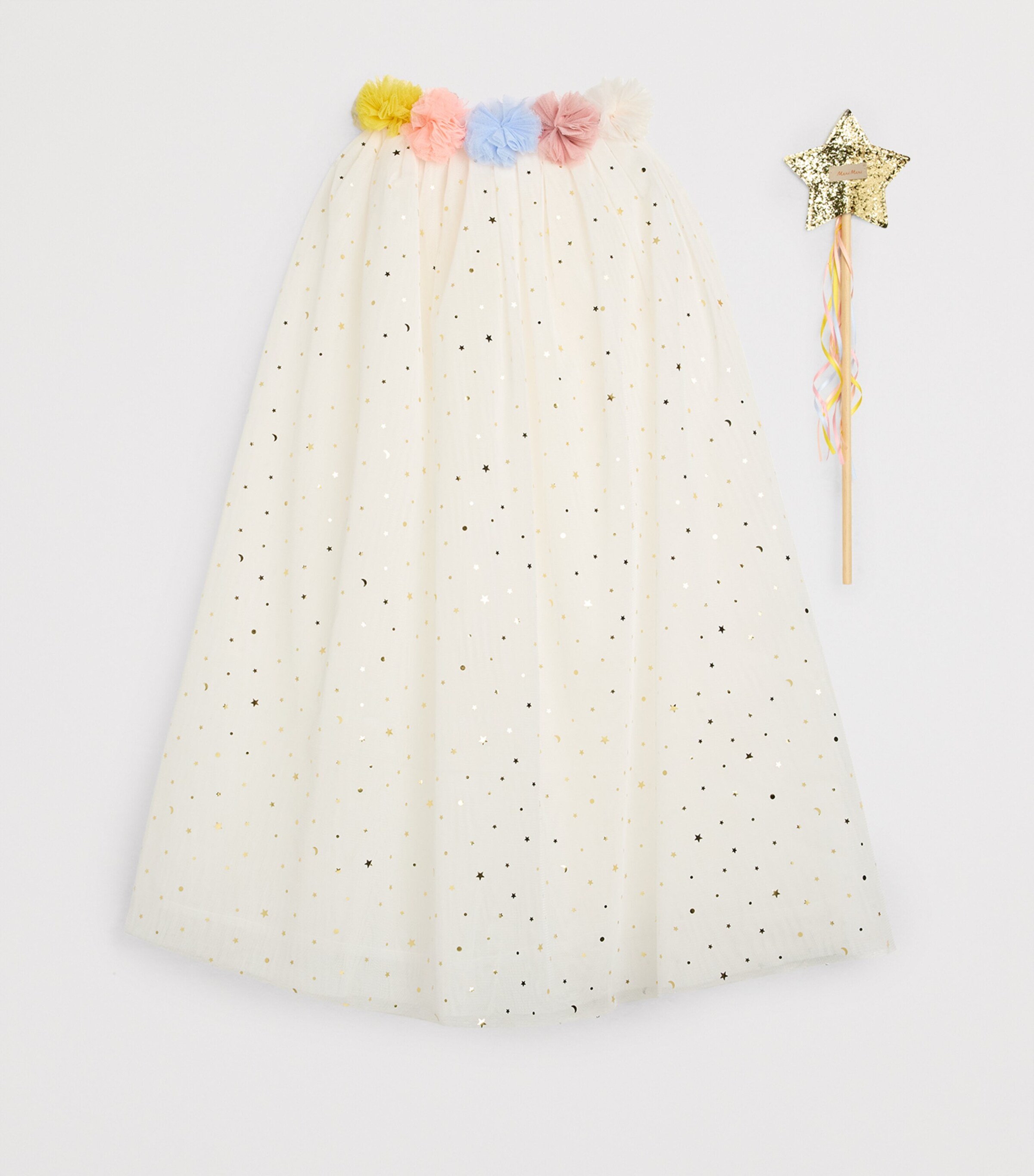 Pom-Pom Collar Cape MULTI Image 2