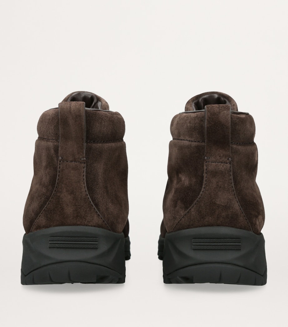 Suede Triple Stitch Vetta Sneakers DARK BROWN Image 2