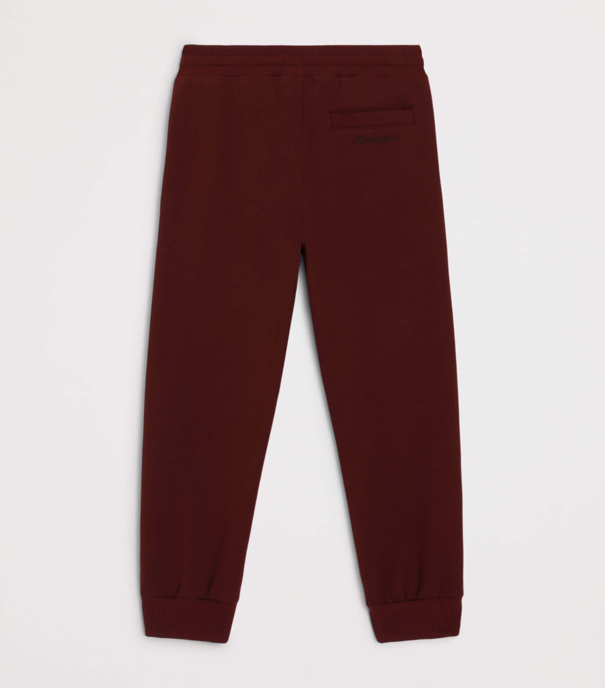 Dolce&Gabbana Kids Cotton Jersey Sweatpants (8-14 Years) Bordeaux Image 2