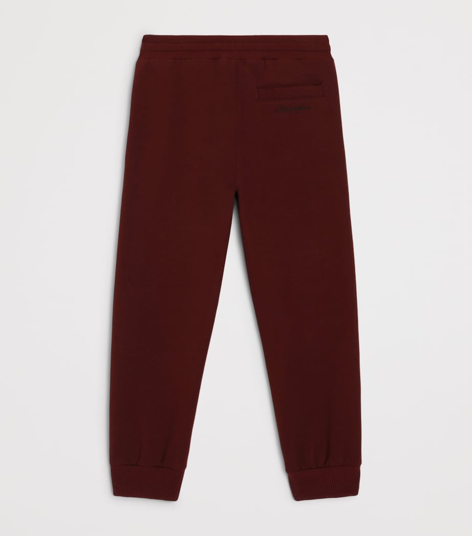 Dolce&Gabbana Kids Cotton Jersey Sweatpants (8-14 Years) Bordeaux Image 2