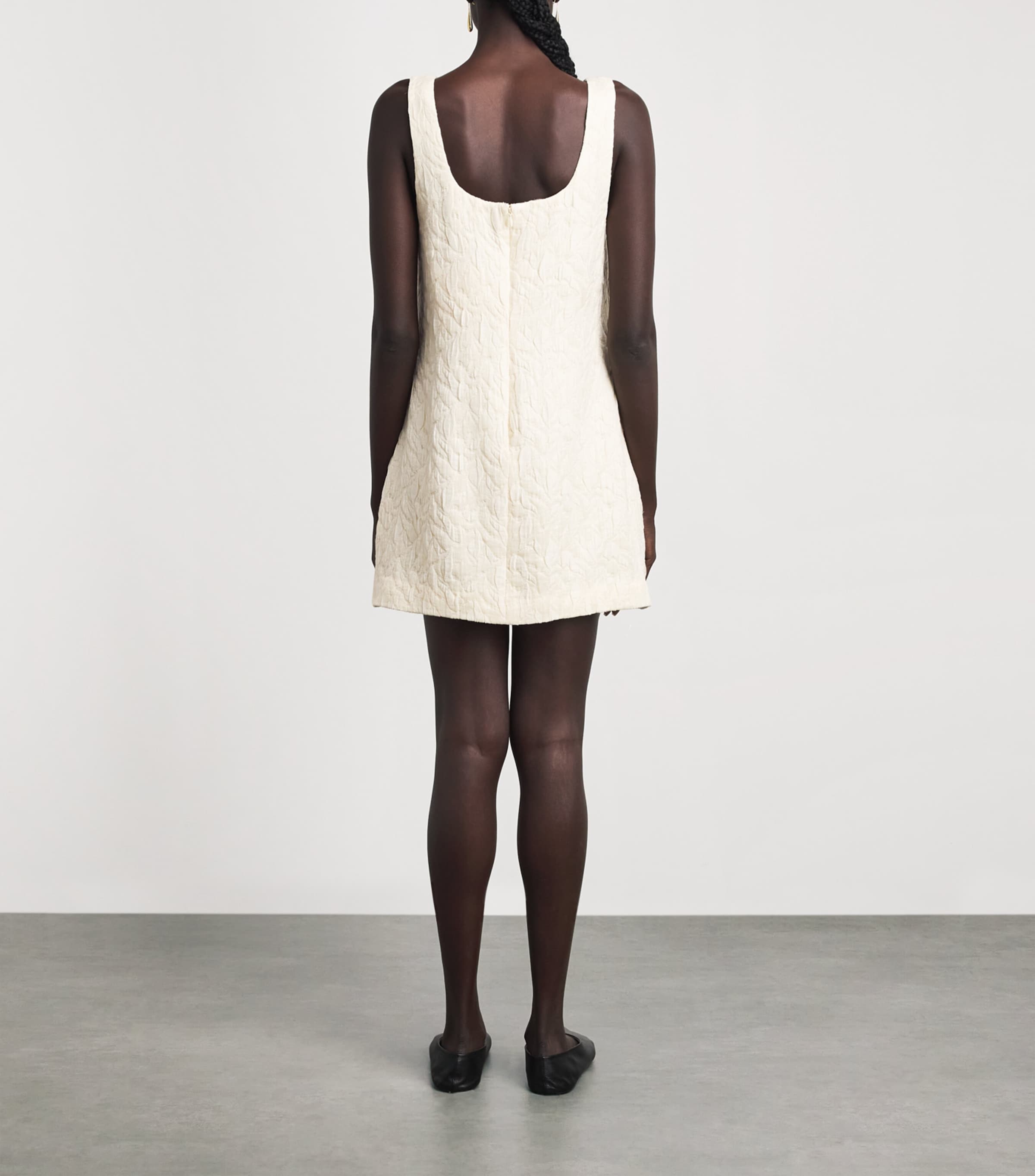 CAMILLA AND MARC Womens Cloqué Gracia Mini Dress Mcrm Cream Image 5