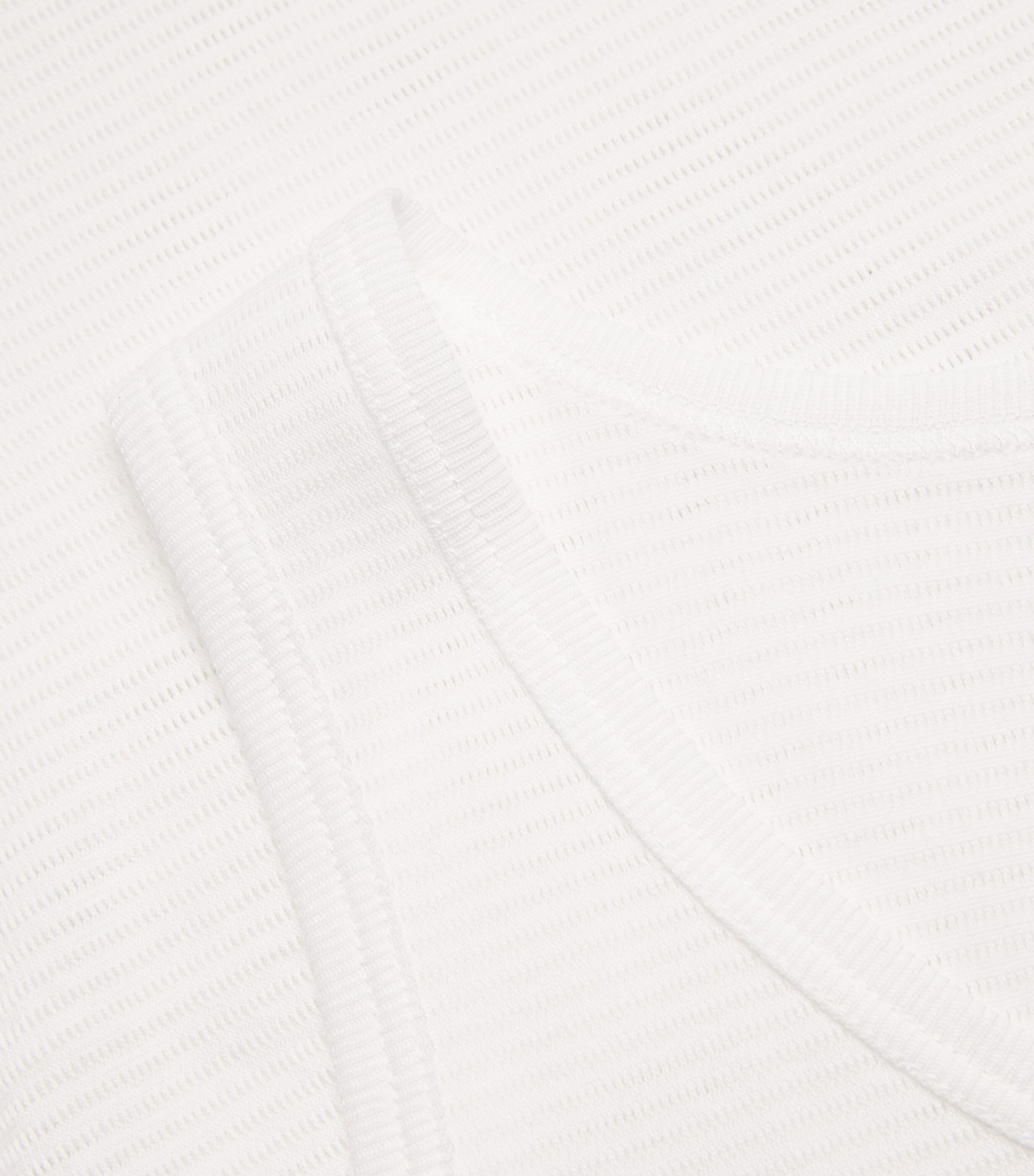 Sunspel Mens Cotton Mesh Cellular Vest Whaa White Image 5