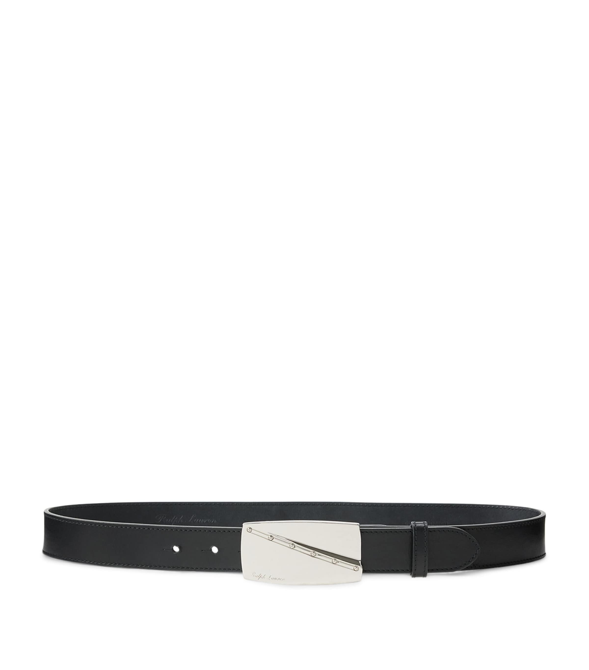 Ralph Lauren Collection Leather Buckle Belt Black Image 1