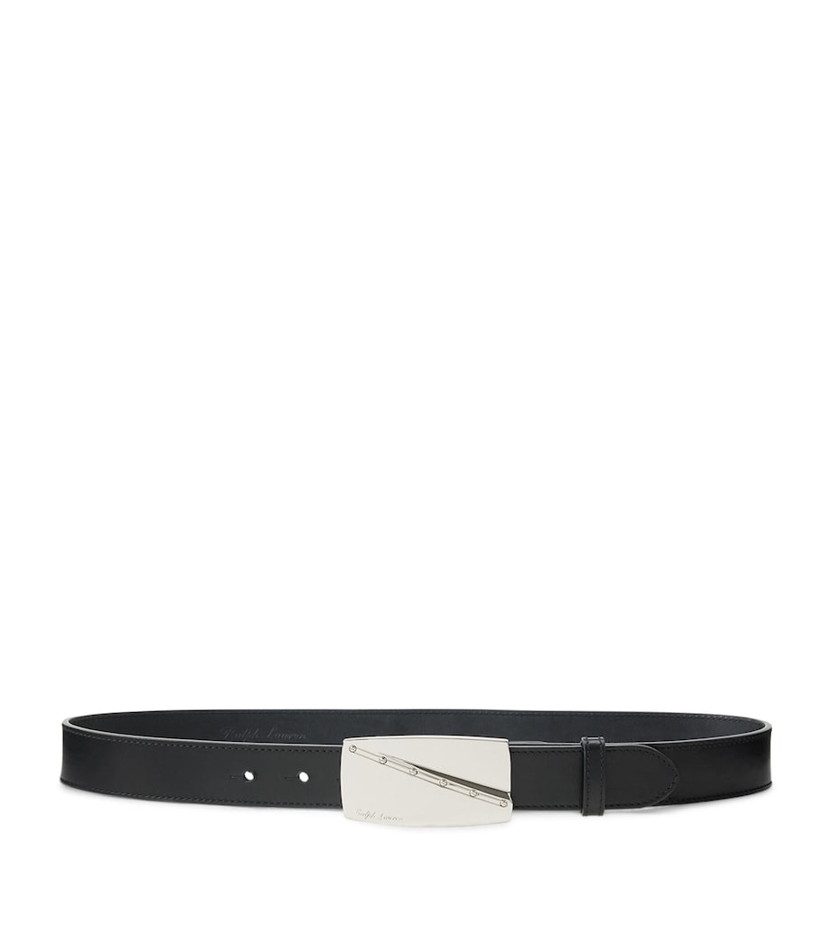 Ralph Lauren Collection Leather Buckle Belt Black Image 1