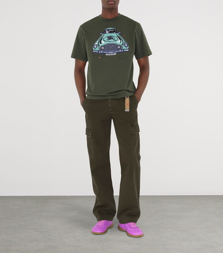 Cotton Car Print T-Shirt YEW Image 2