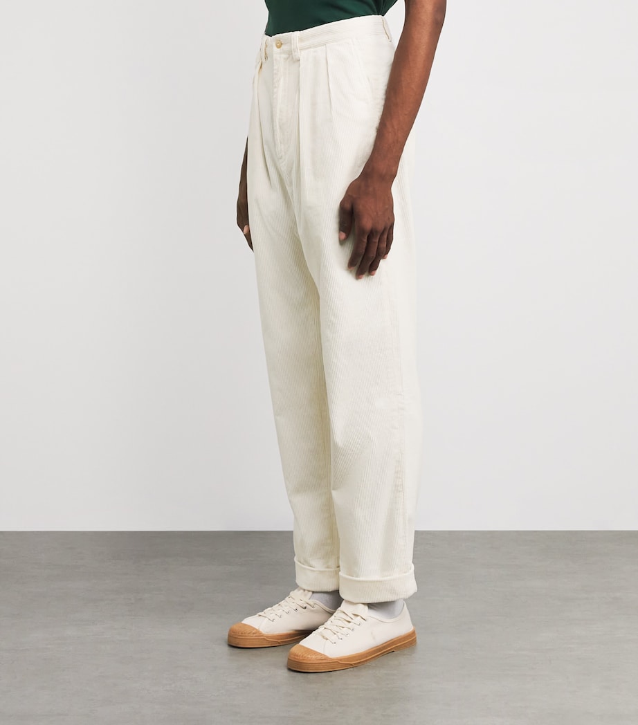 Corduroy Whitman Trousers WHITE Image 3