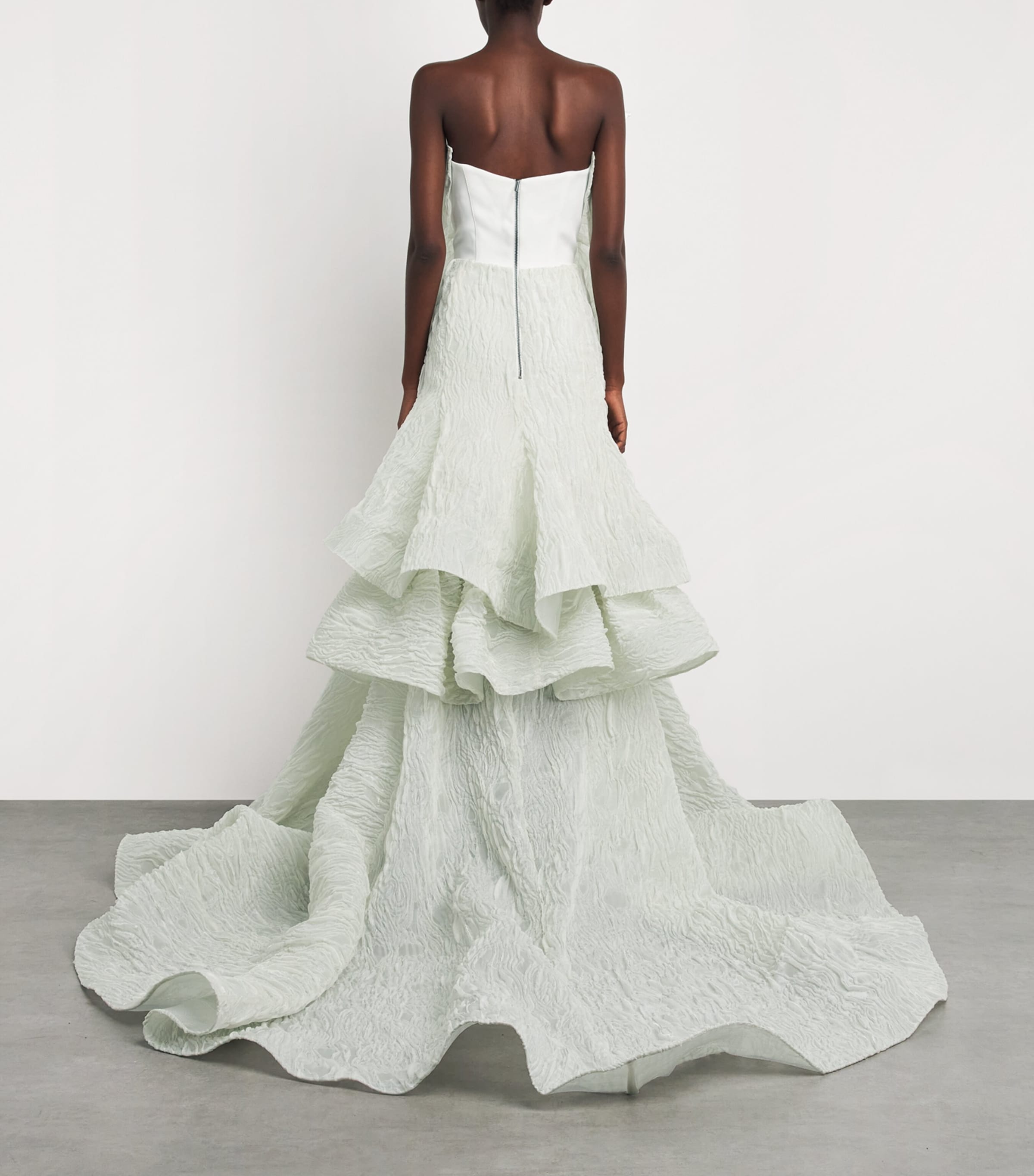 Maticevski Womens Friesian Gown Crystalise White Image 4