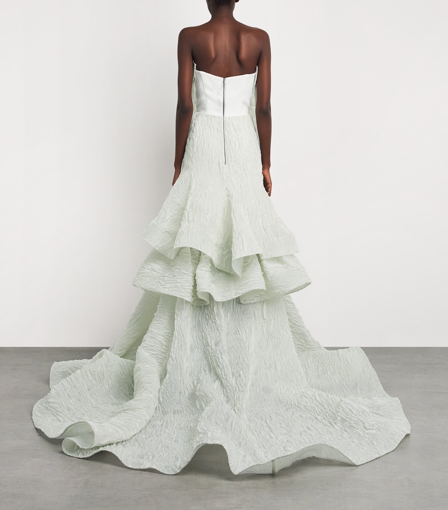 Maticevski Womens Friesian Gown Crystalise White Image 4