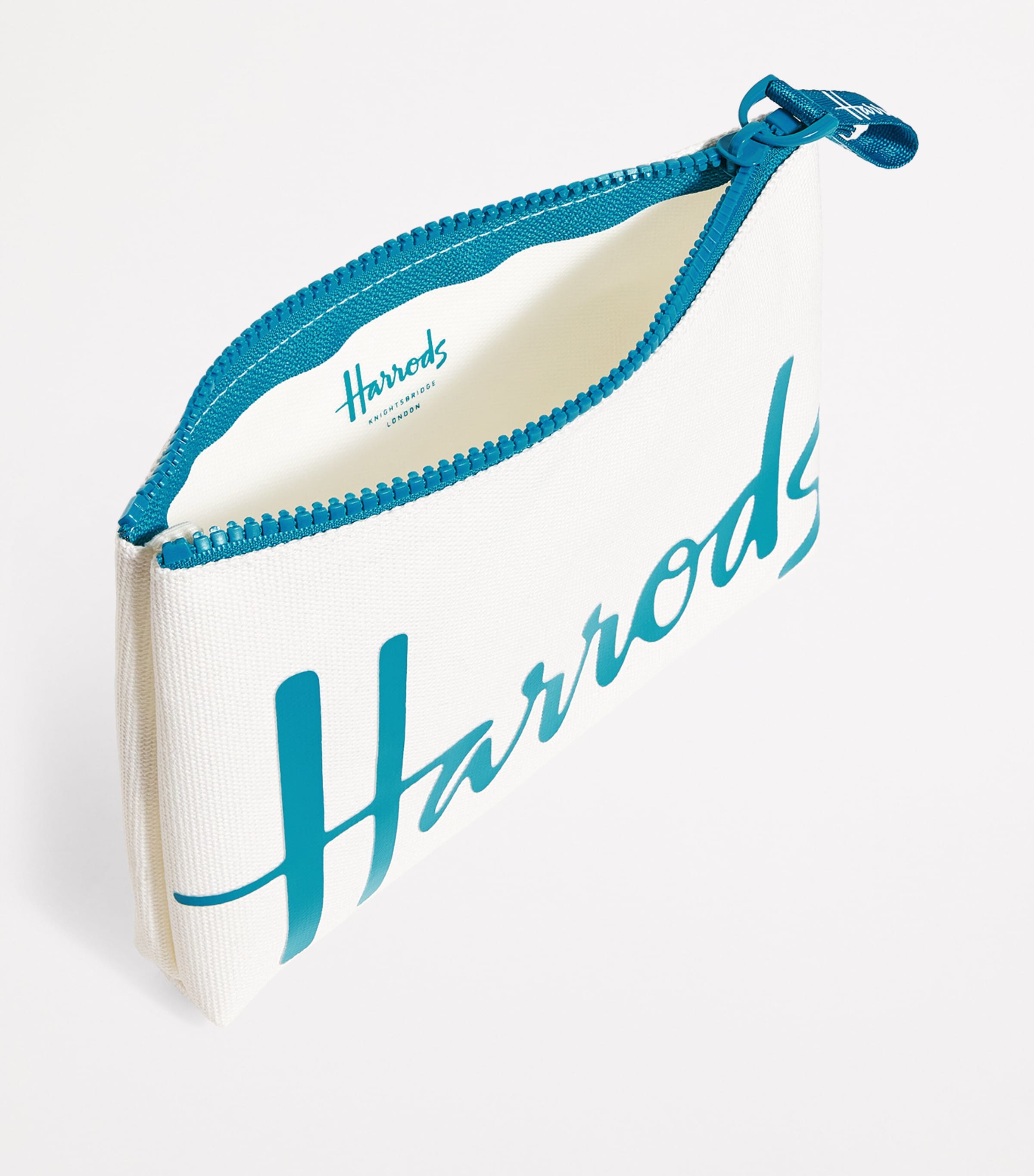 Small Cotton Logo Pouch TEAL Image 2