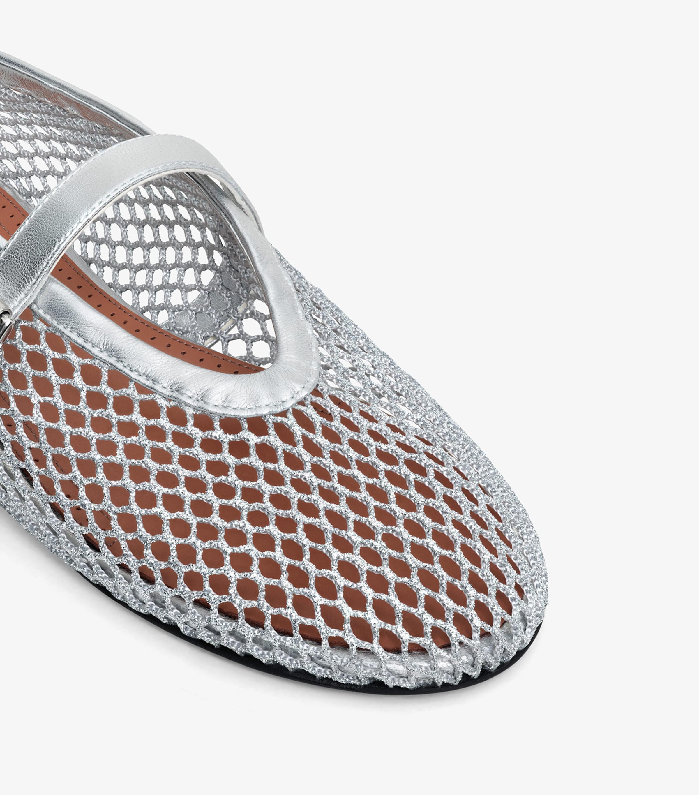お洒落 ★ Alaia アライア White mesh ballet flatss フラット お洒落 ☆ Alaia アライア White mesh ballet flatss フラット