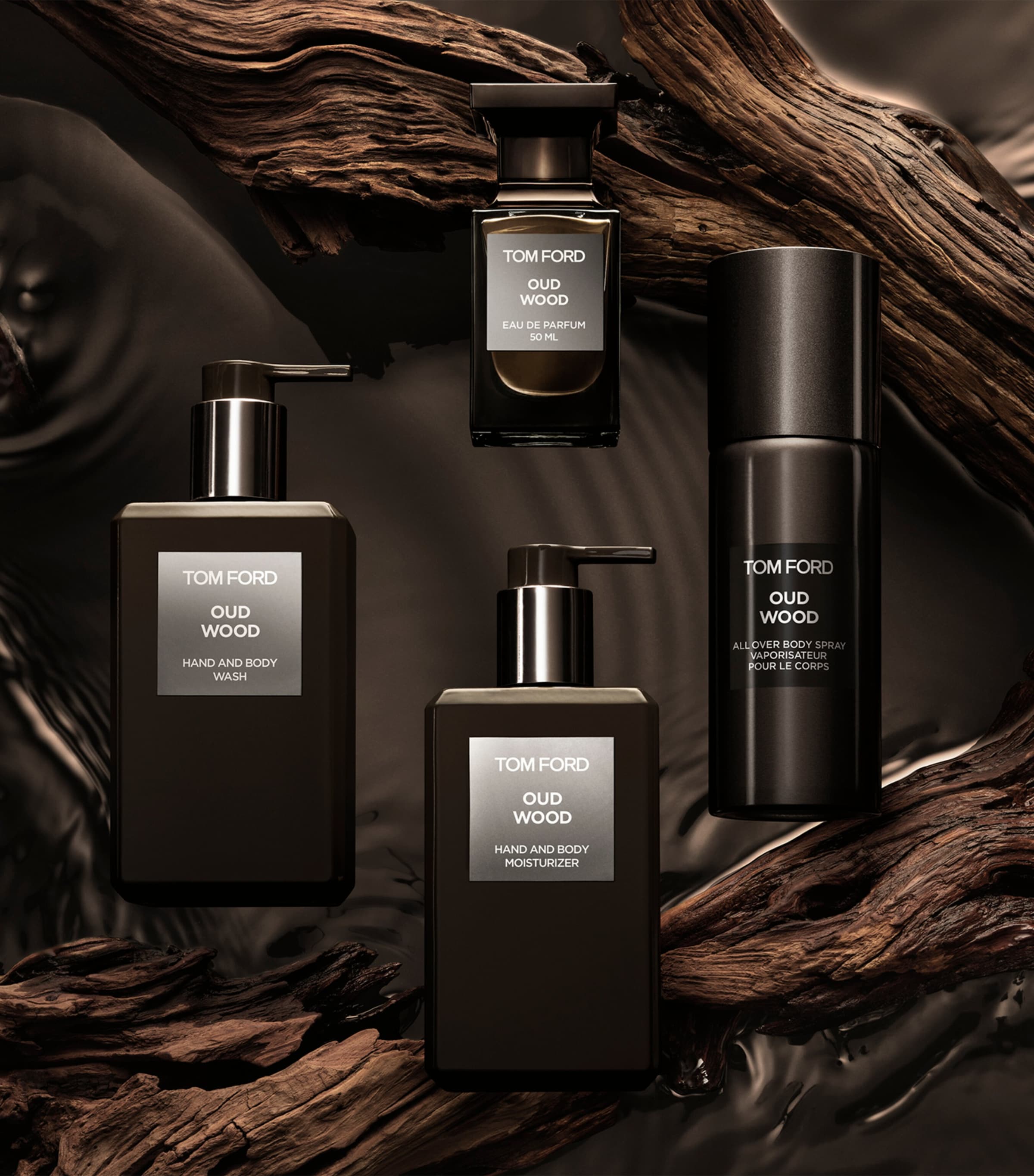 TOM FORD Oud Wood Hand and Body Wash (240ml) Image 3